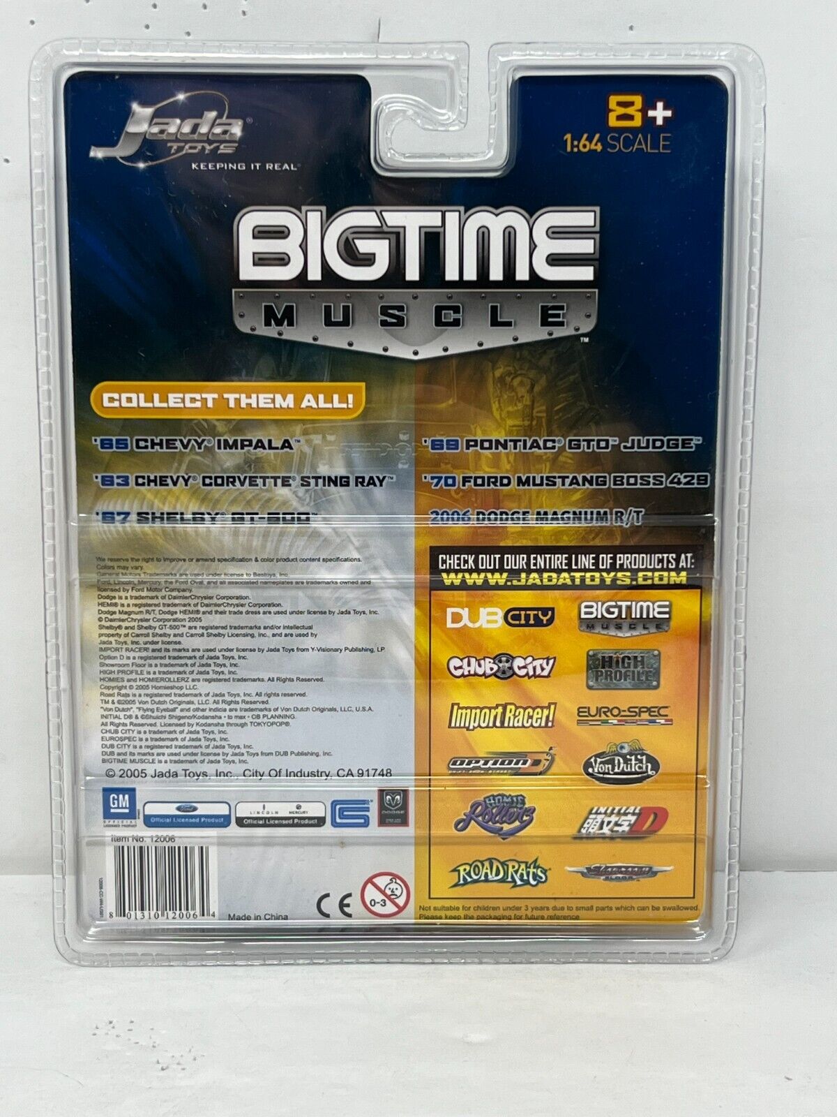 Jada Dub City Bigtime Muscle 2006 Dodge Magnum RT 1:64 Diecast