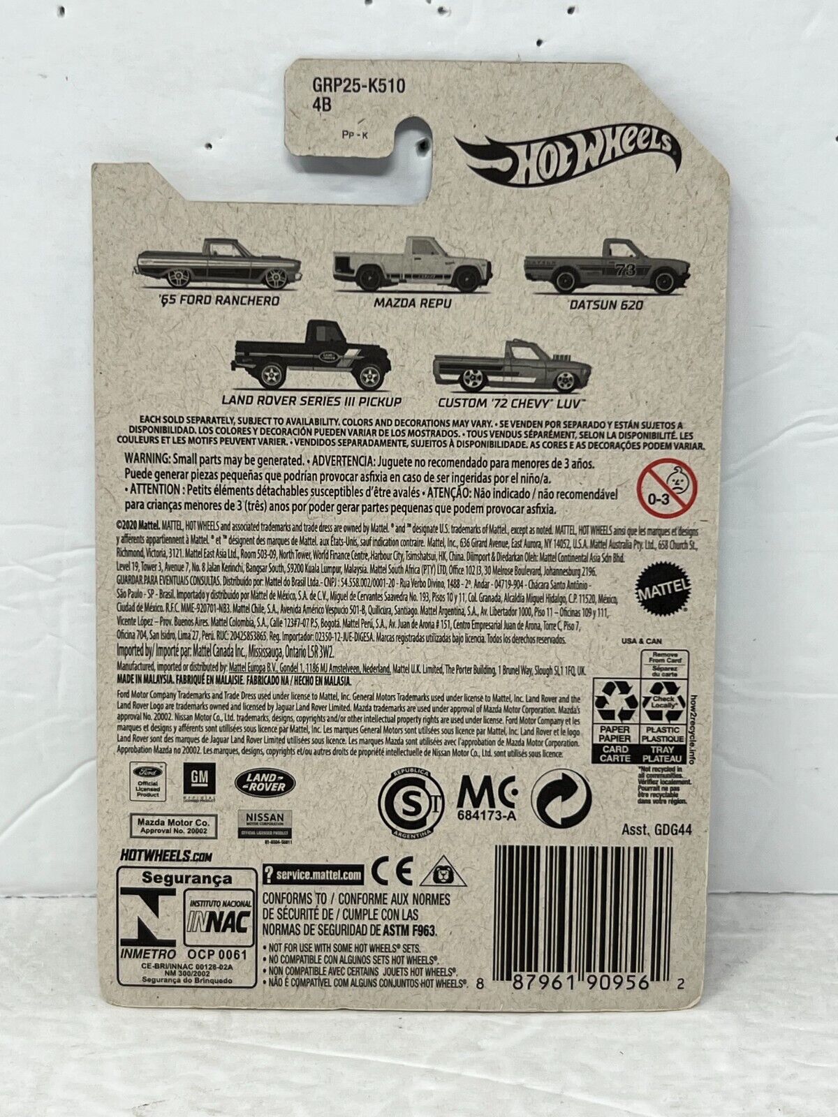 Hot Wheels Pickup Truck Series Datsun 620 Truck 1:64 Diecast V2
