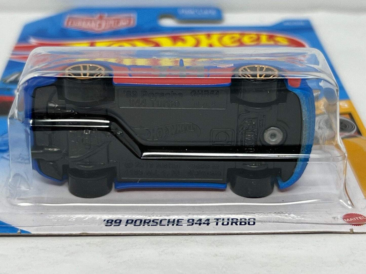 Hot Wheels HW Turbo 1989 Porsche 944 Turbo European Car 1:64 Diecast Blue V3
