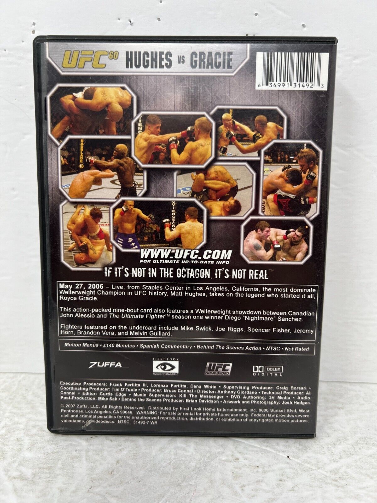 UFC 60 (DVD) Royce Gracie Good Condition!!!