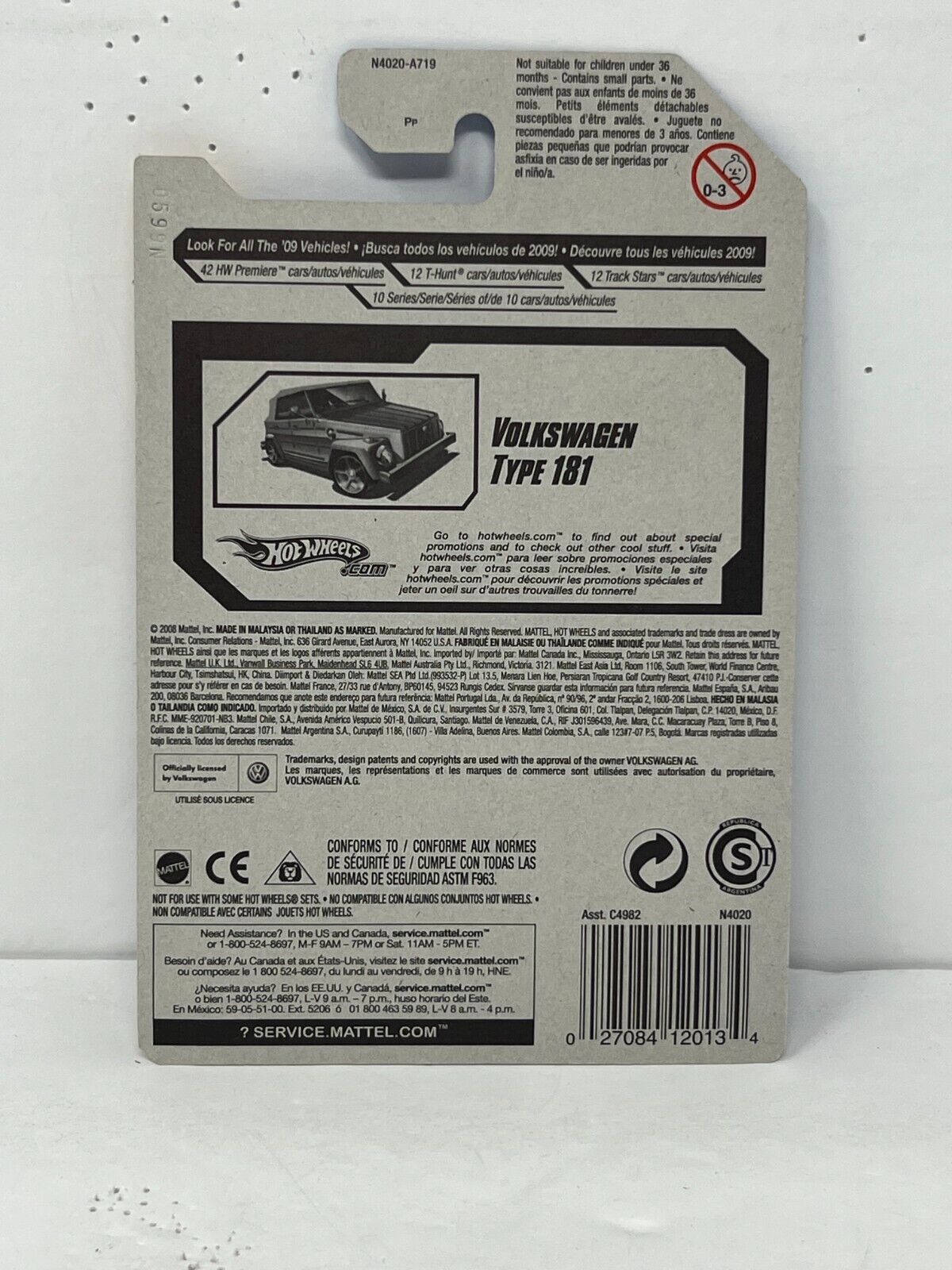 Hot Wheels HW Premiere Volkswagen Type 181 European Car 1:64 Diecast