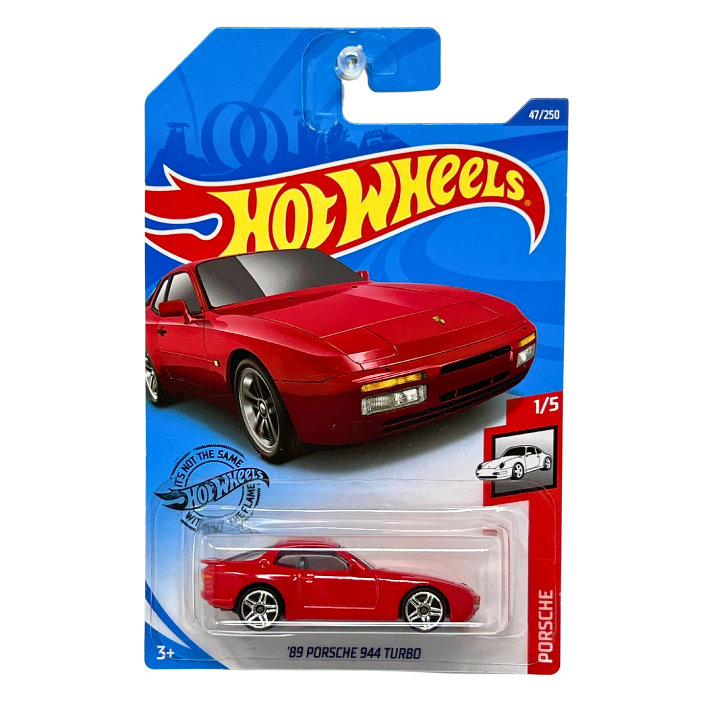 Hot Wheels 1989 Porsche 944 Turbo European Car 1:64 Diecast Red V2