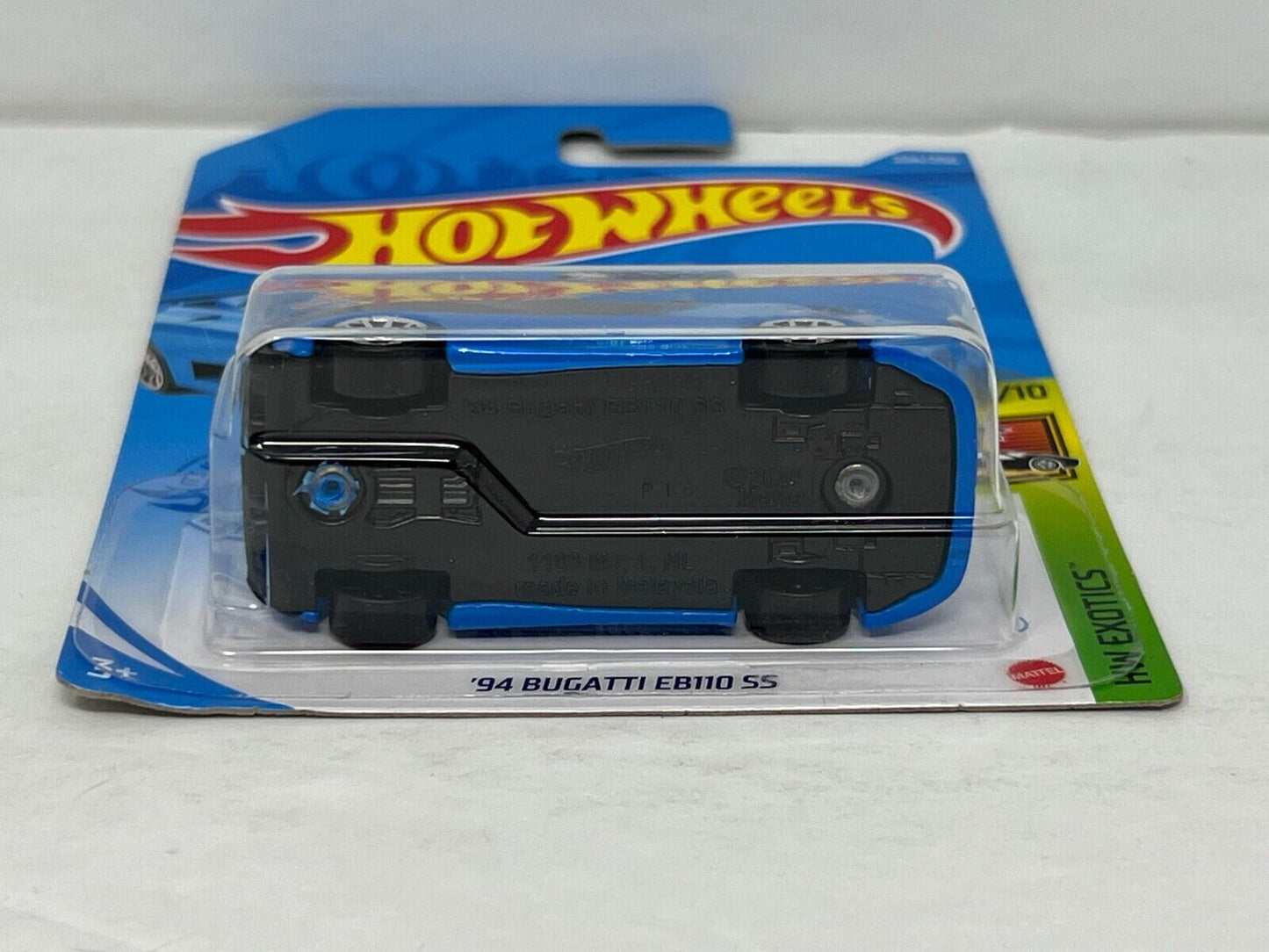 Hot Wheels HW Exotics '94 Bugatti EB110 SS Blue 1:64 Diecast Version 2