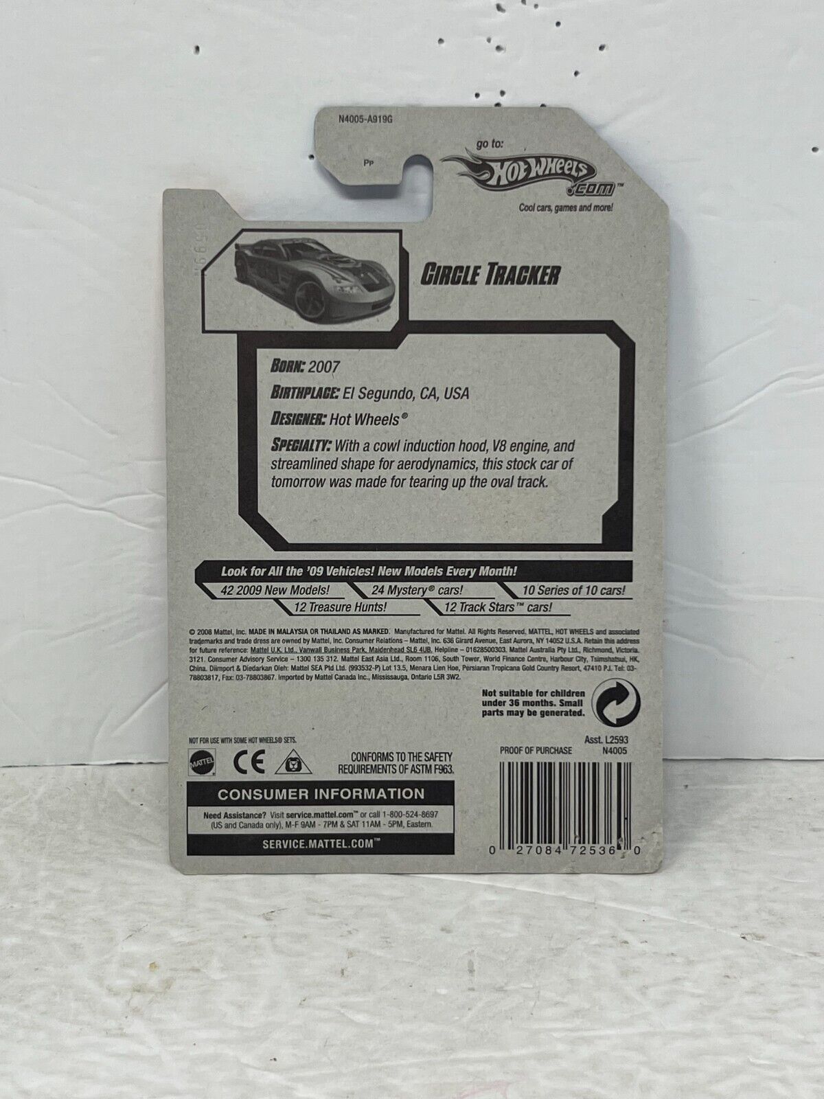 Hot Wheels 2009 New Models Circle Tracker Fantasy Cars 1:64 Diecast Factory Sealed