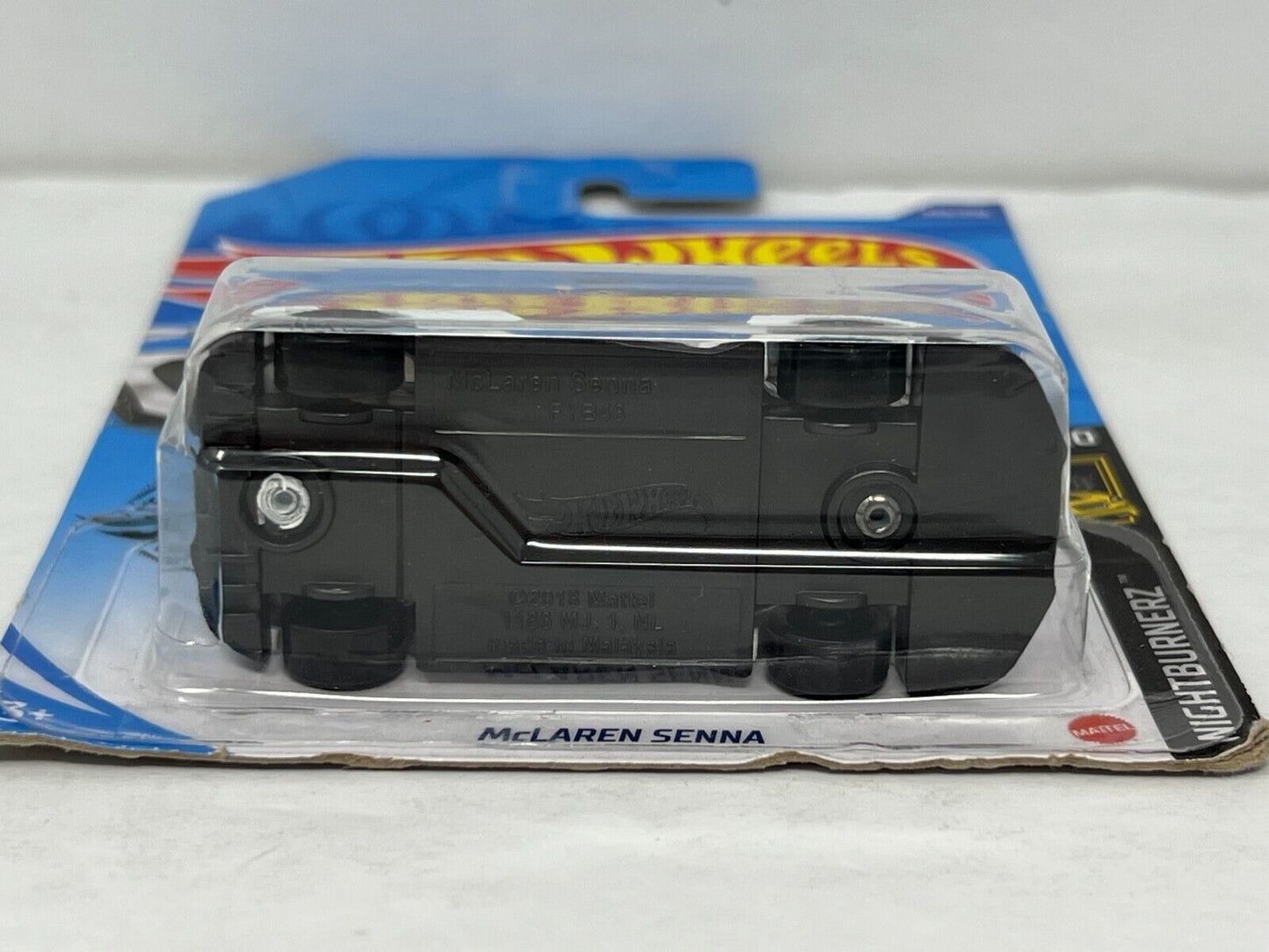 Hot Wheels Nightburnerz McLaren Senna White European Car 1:64 Diecast