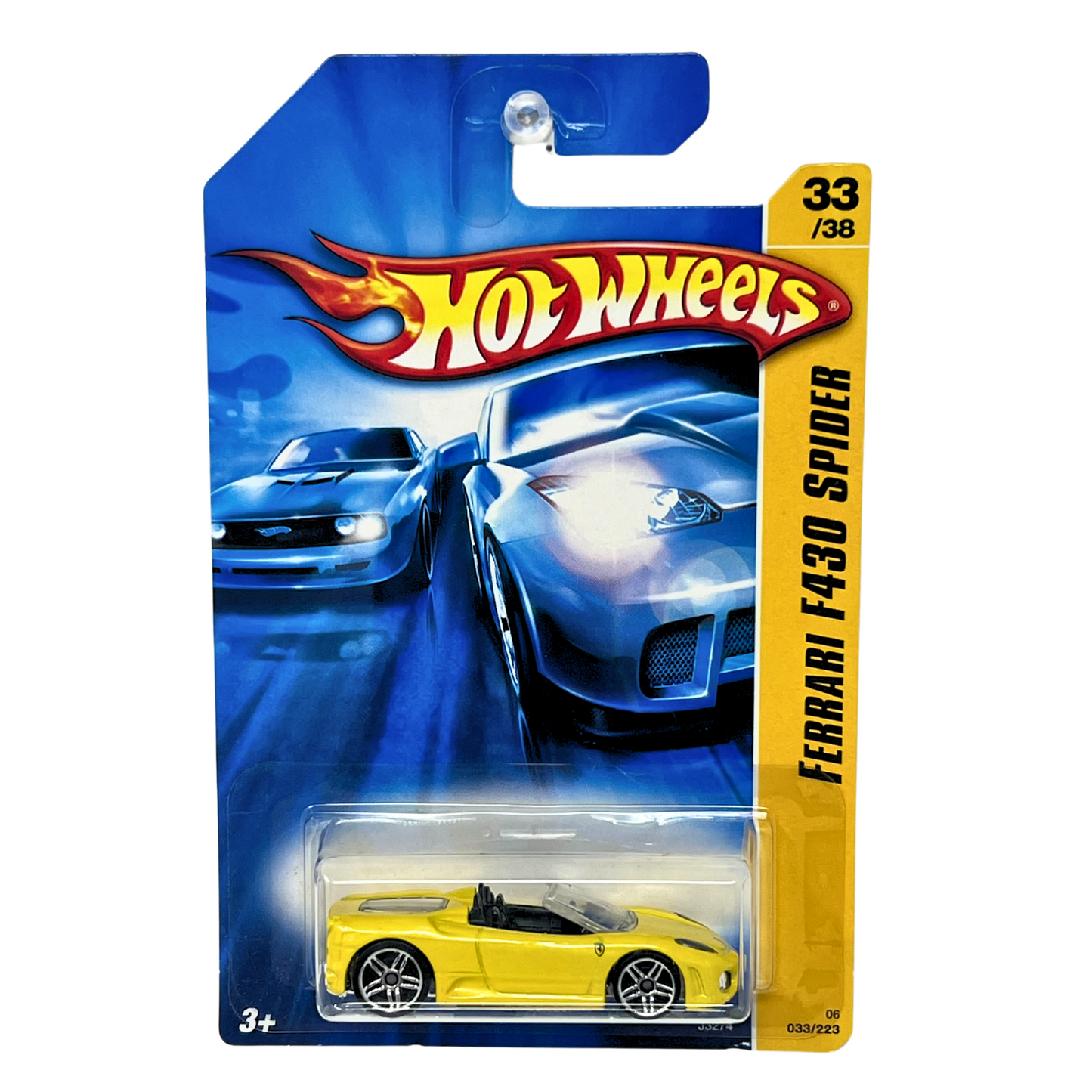 Hot Wheels Ferrari F430 Spider Yellow European Car 1:64 Diecast Version 2
