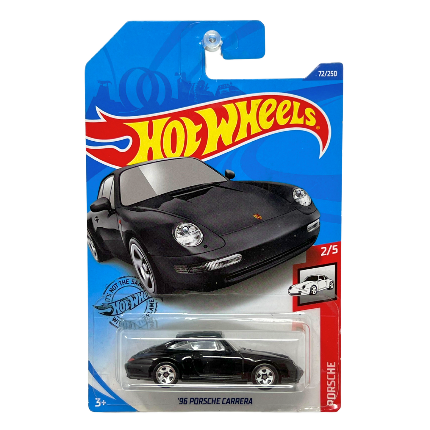 Hot Wheels Porsche 1996 Porsche Carrera Black European Car 1:64 Diecast