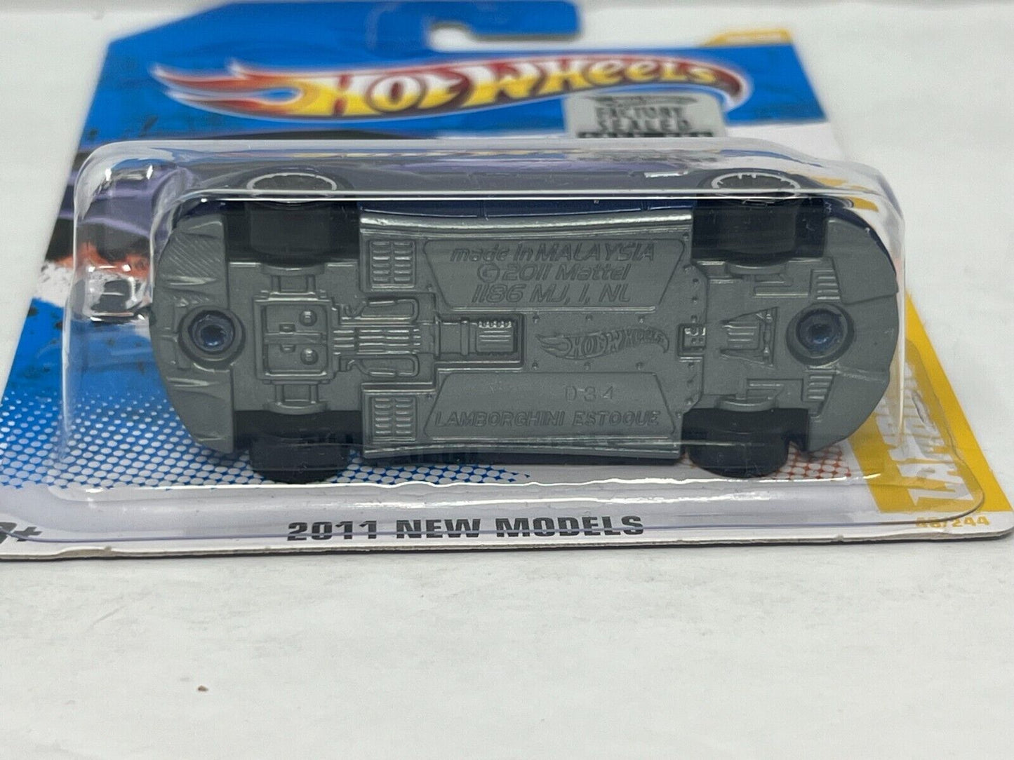 Hot Wheels 2011 New Models Lamborghini Estoque European Car 1:64 Diecast Factory Sealed Blue