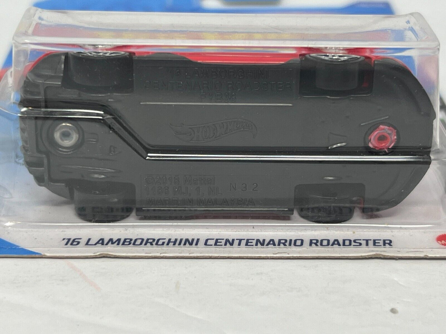 Hot Wheels HW Roadsters 2016 Lamborghini Centenario Roadster European Car 1:64 Diecast Red