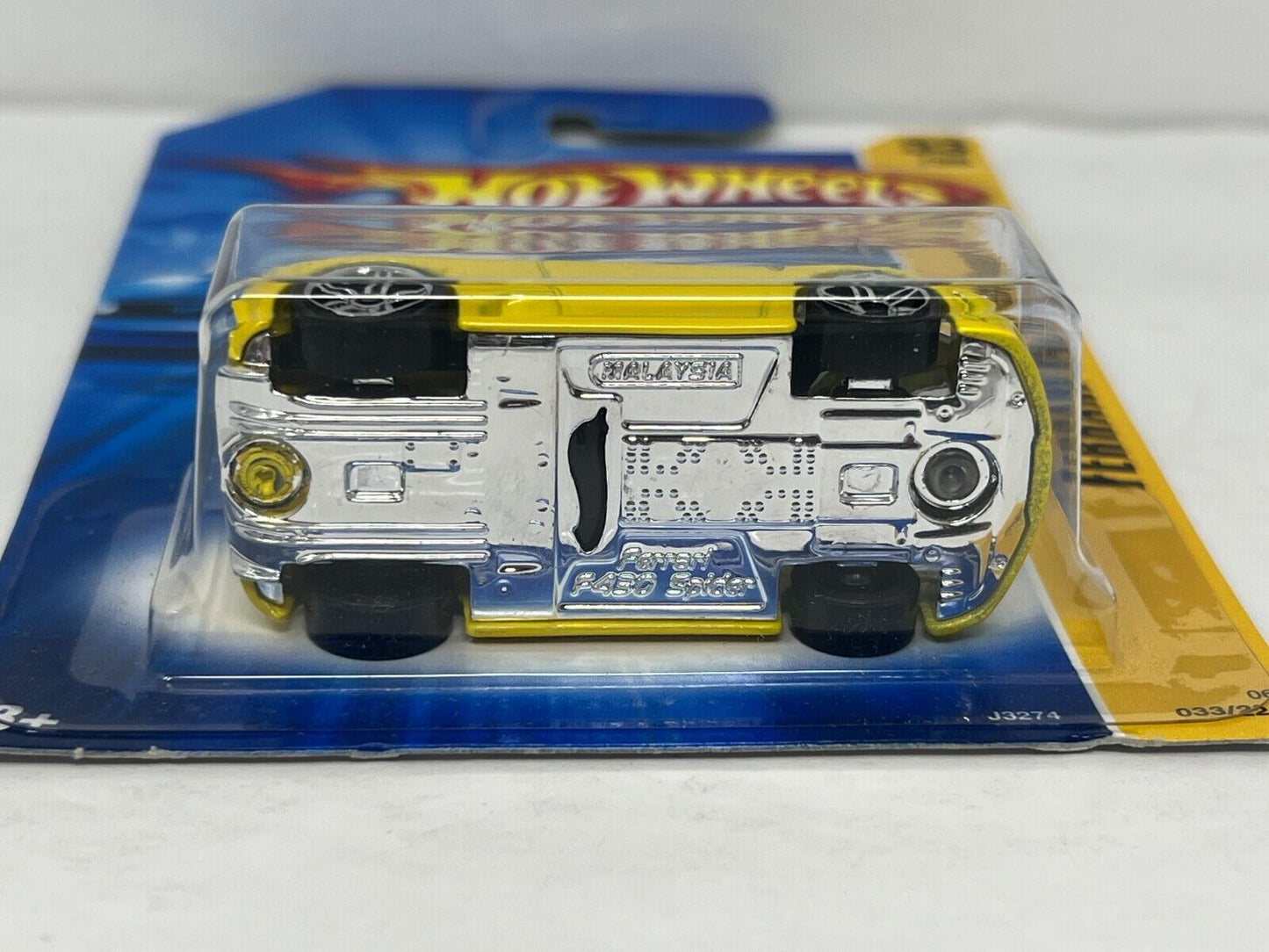 Hot Wheels Ferrari F430 Spider Yellow European Car 1:64 Diecast Version 2