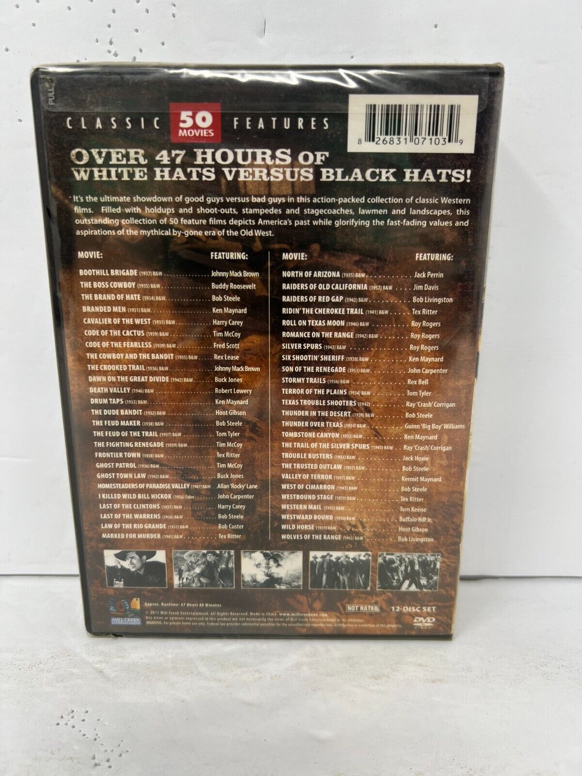 Cowboys And Bandits: 50 Movie Pack Collection (DVD) New and Sealed!!!