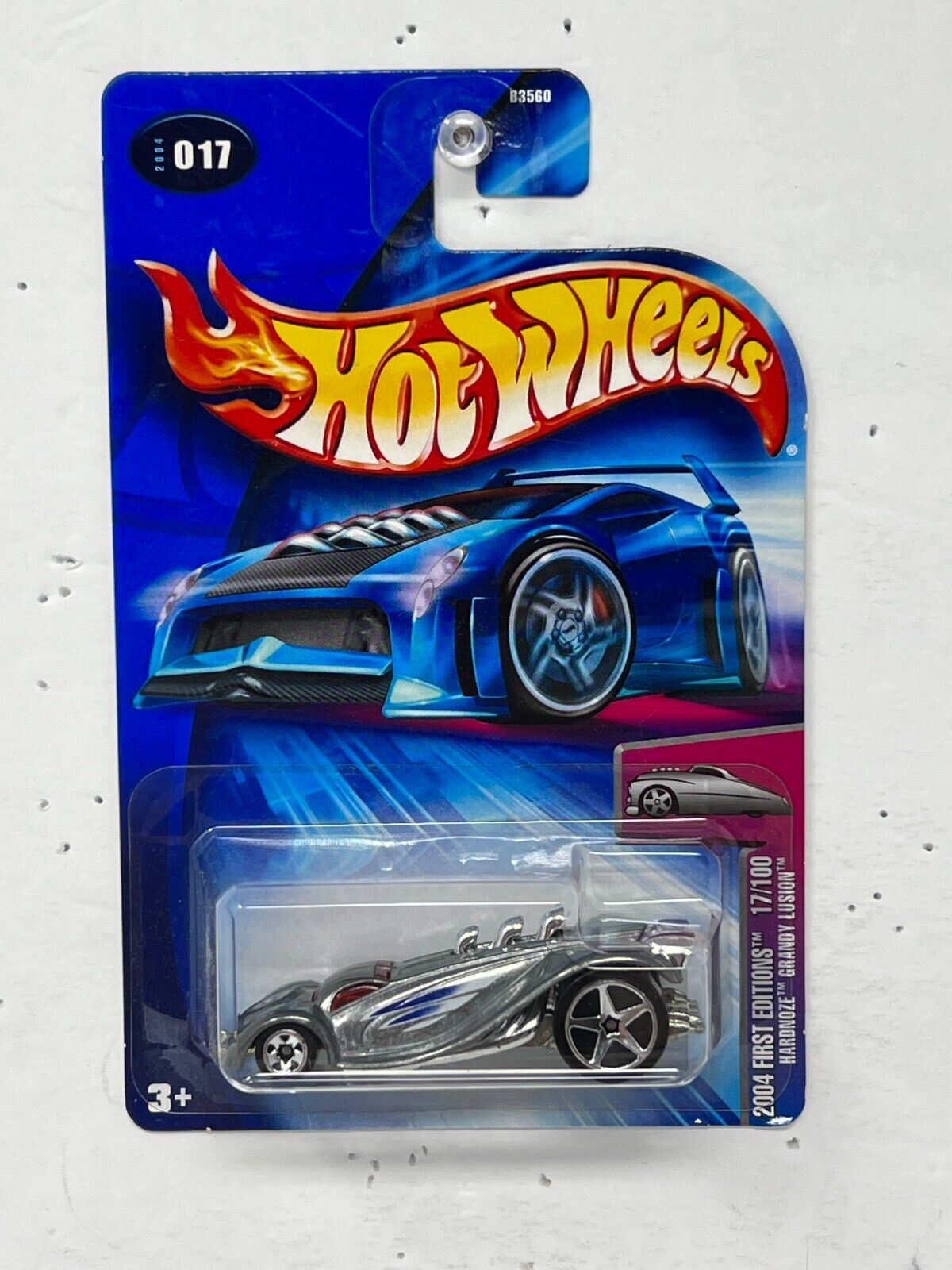 Hot Wheels 2004 First Editions Zamac Hardnoze Grandy Lusion 1:64 Diecast V2