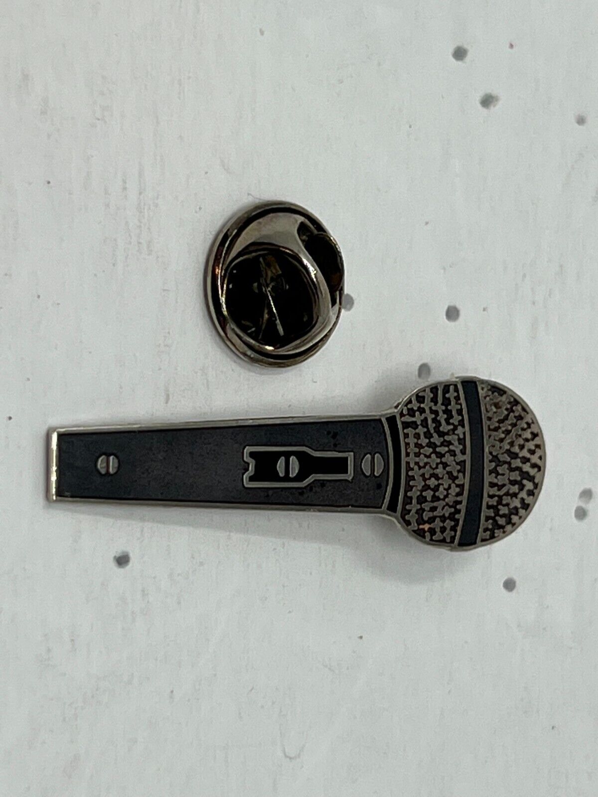 Microphone Music Lapel Pin
