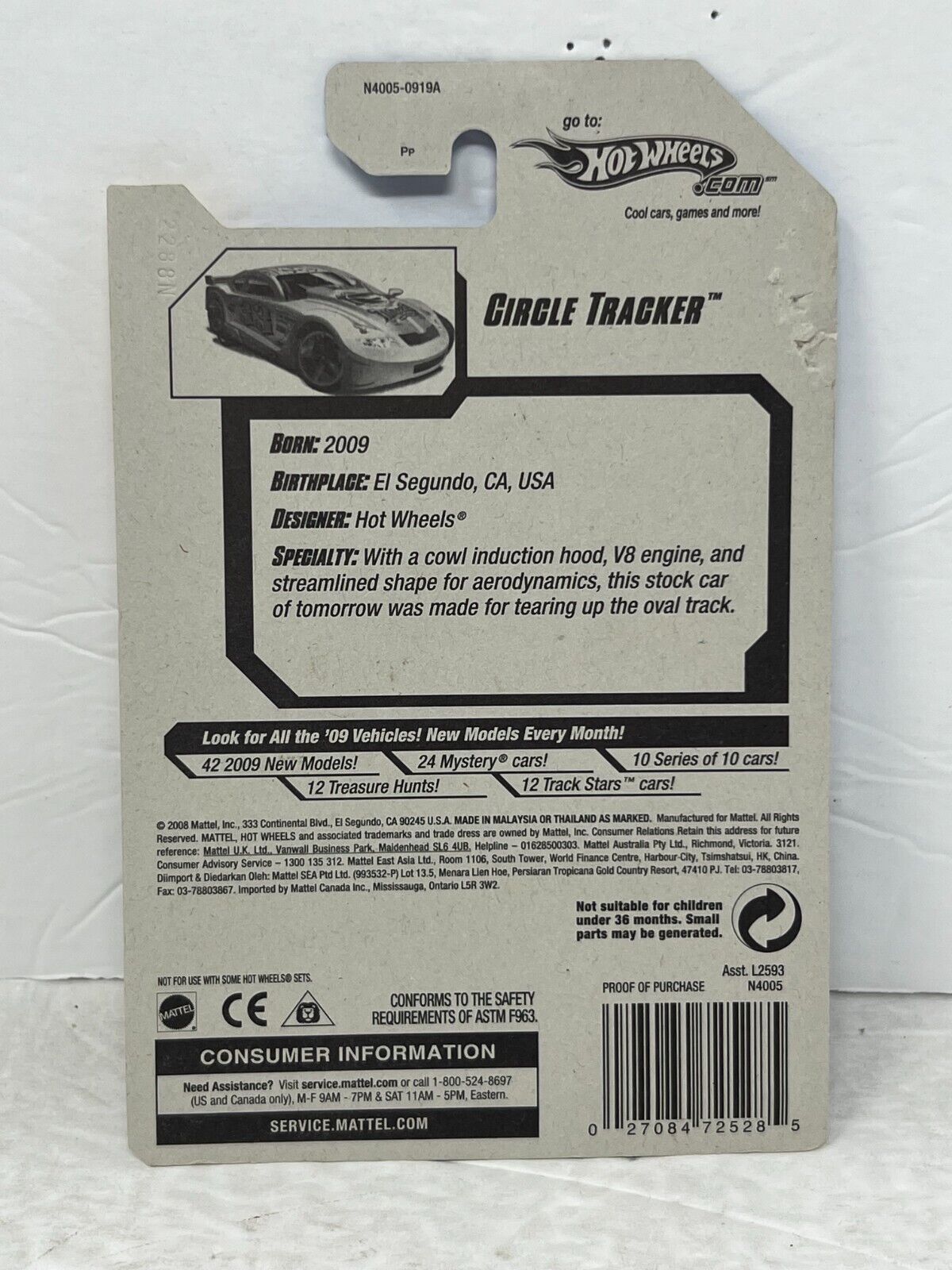 Hot Wheels 2009 New Models Circle Tracker Fantasy Cars 1:64 Diecast Factory Sealed