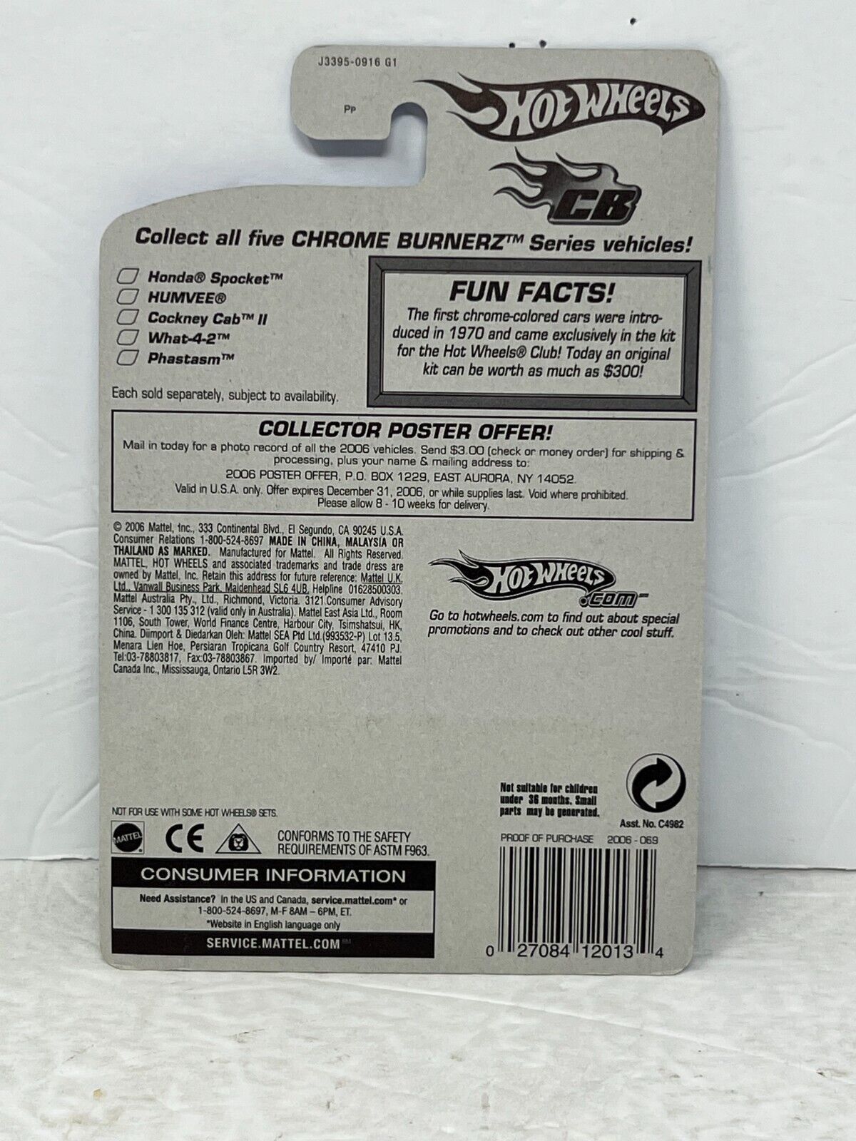 Hot Wheels Chrome Burnerz What-4-2 Fantasy Cars 1:64 Diecast Factory Sealed