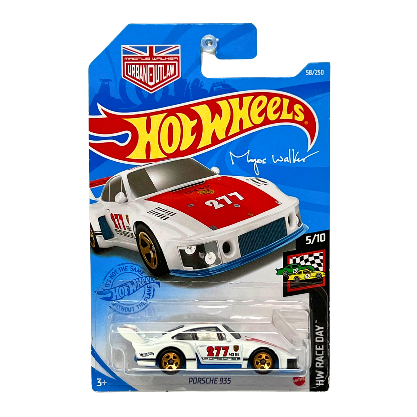Hot Wheels HW Race Day Porsche 935 White European Car 1:64 Diecast V6