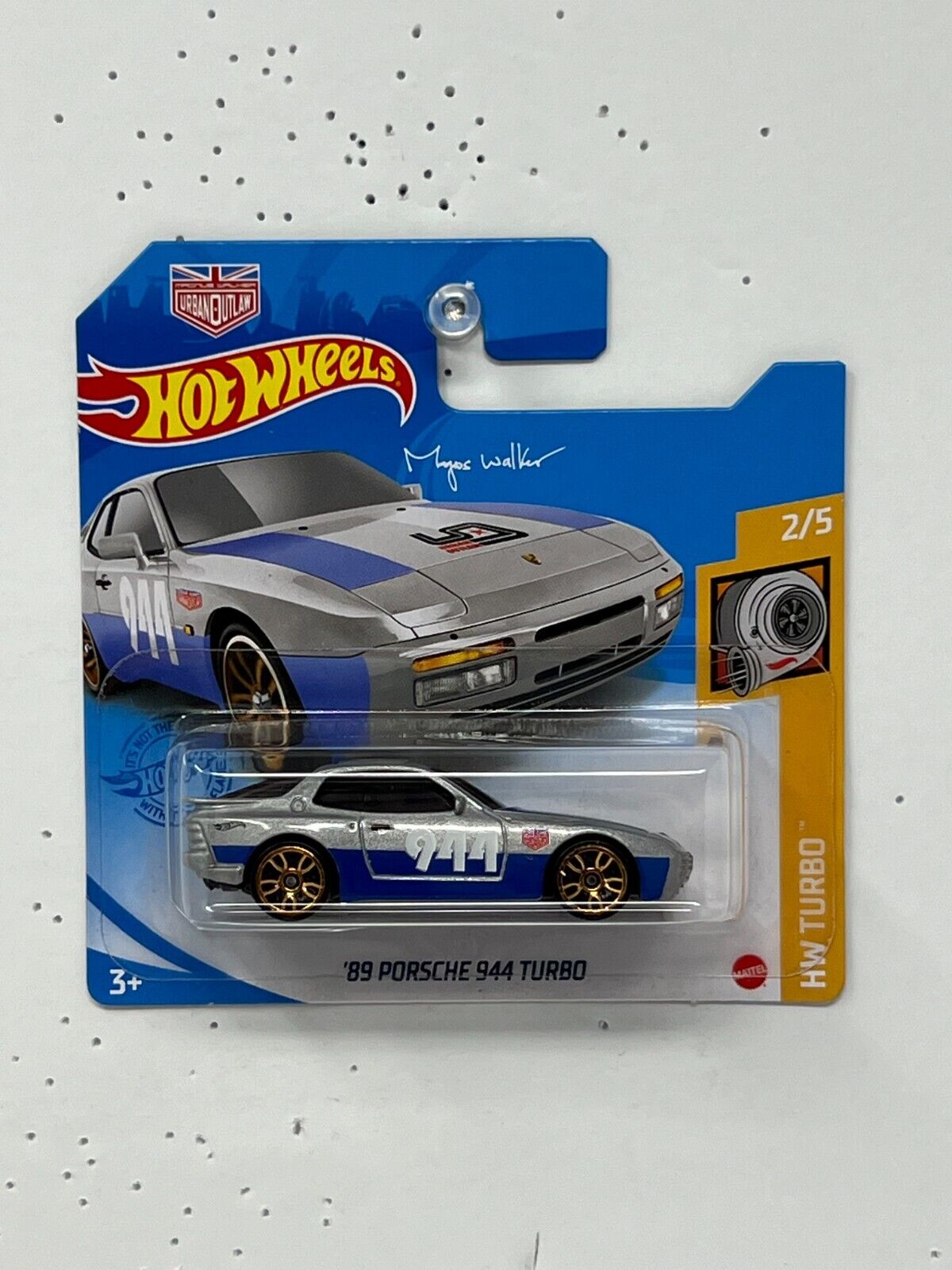Hot Wheels HW Turbo 1989 Porsche 944 Turbo European Car 1:64 Diecast Short Card