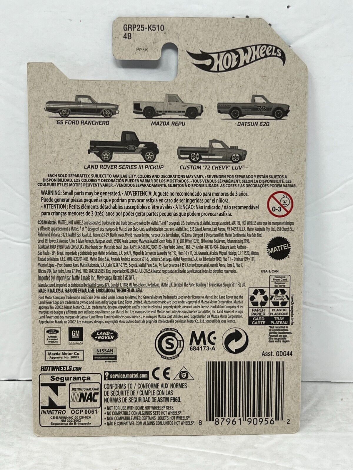 Hot Wheels Pickup Truck Series Datsun 620 Truck 1:64 Diecast V4