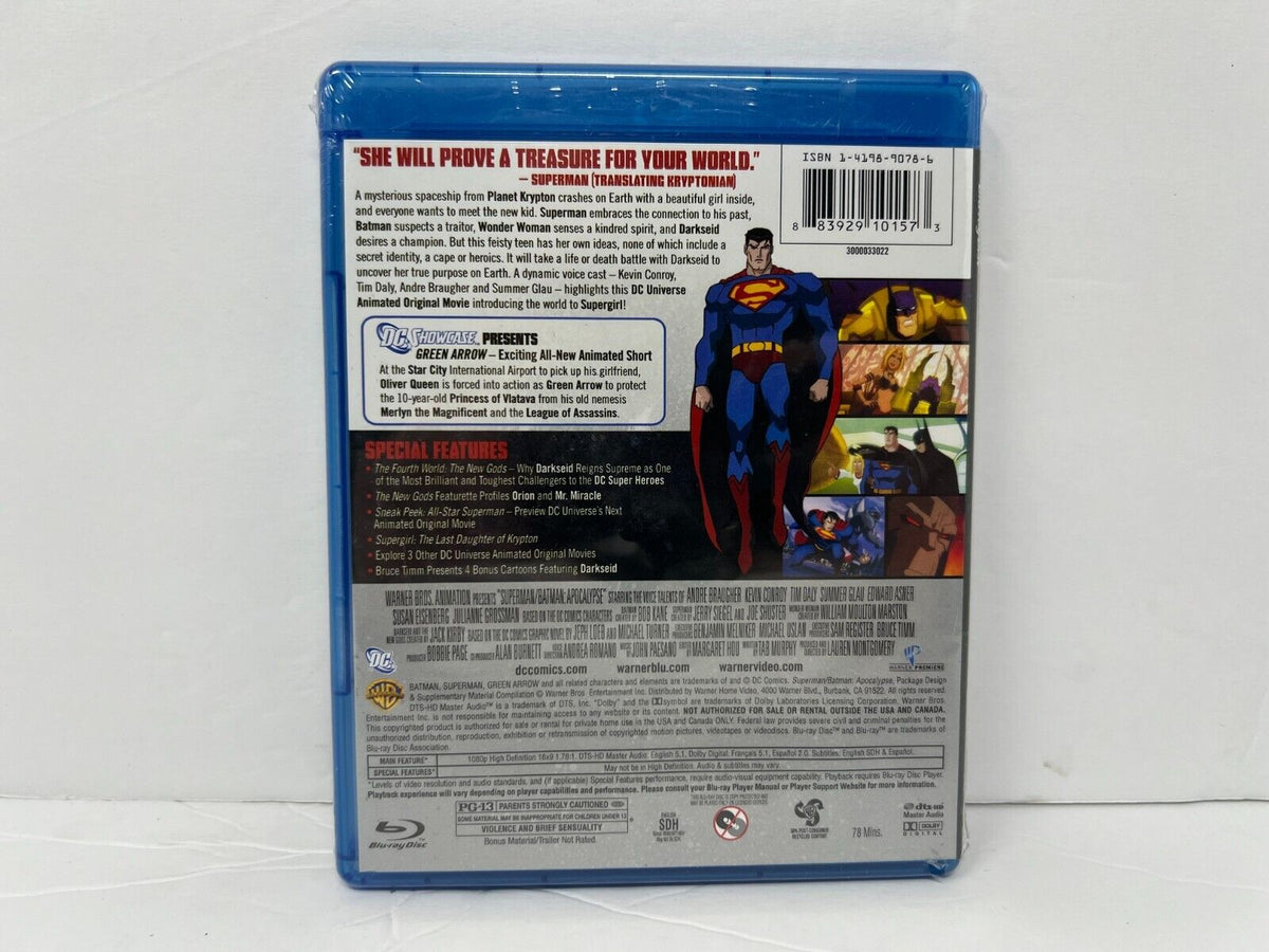 Superman/Batman: Apocalypse (Blu-ray) DC Brand New and Sealed!!!