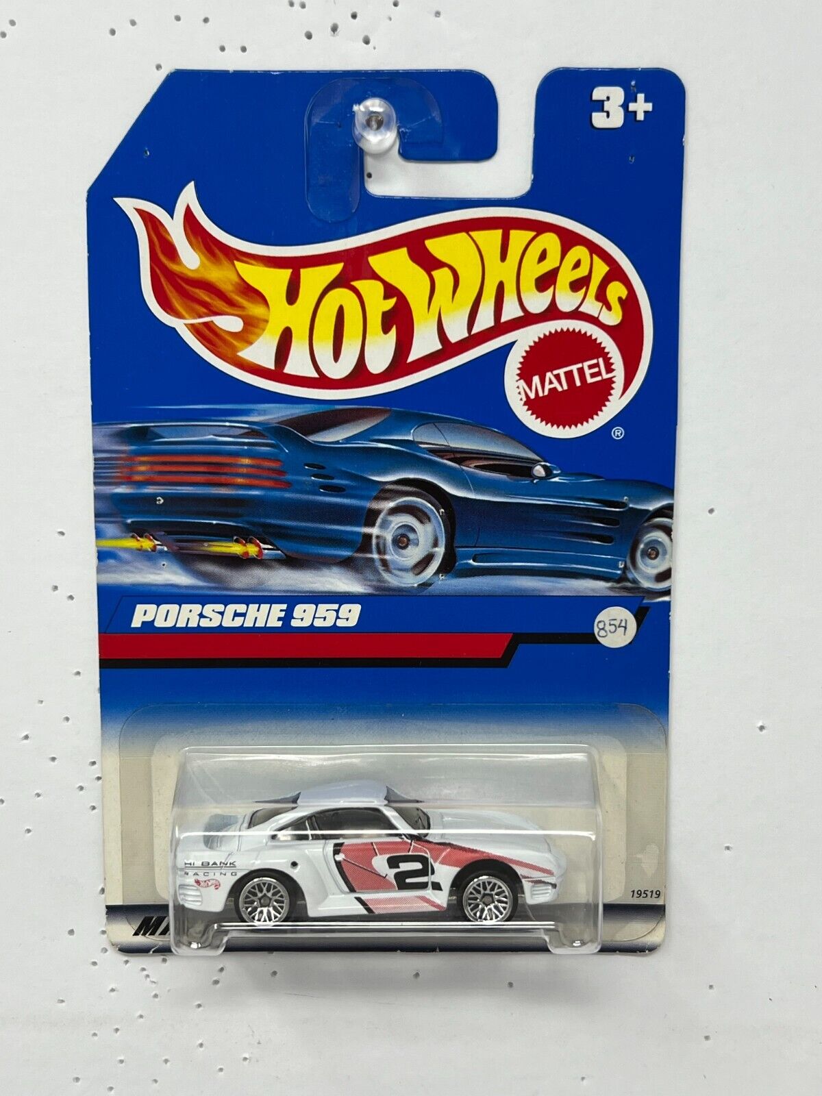 Hot Wheels Porsche 959 European Car 1:64 Diecast White V2