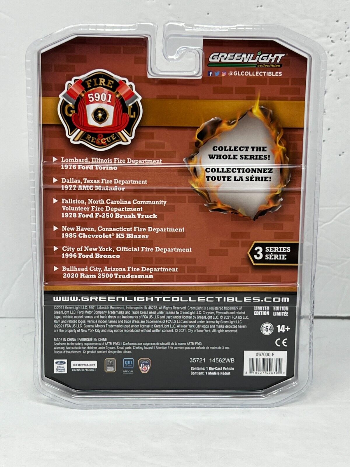 Greenlight Fire & Rescue 2020 Dodge Ram 2500 Tradesman 1:64 Diecast