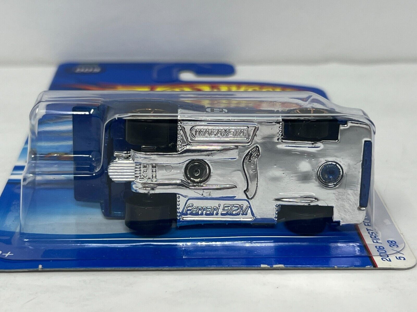 Hot Wheels 2006 First Editions Ferrari 512M Blue European Car 1:64 Diecast V7