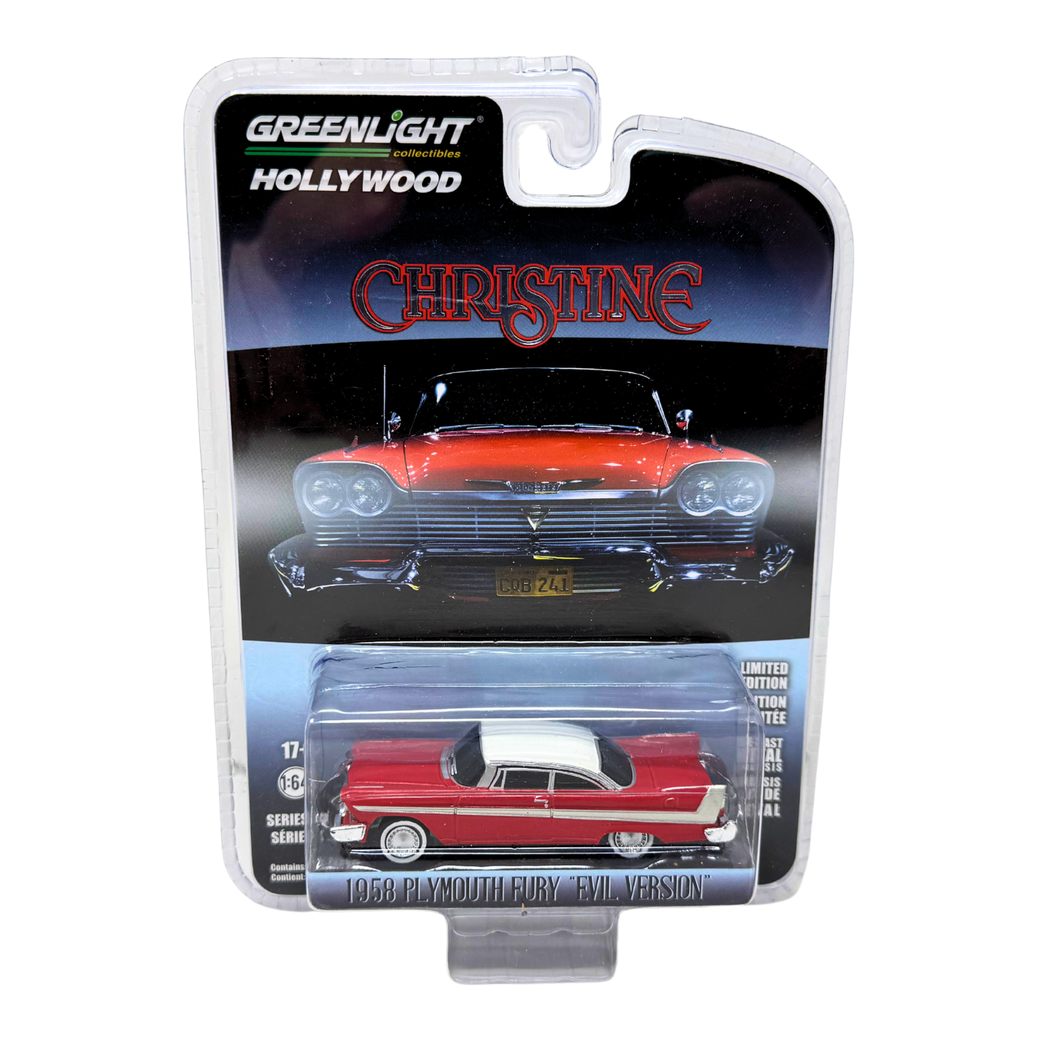 Greenlight Collectibles Model Car CHRISTINE 1958 PLYMOUTH FURY EVIL 1:24 Greenlight Collectibles Model Car CHRISTINE 1958 PLYMOUTH FURY EVIL 1:24