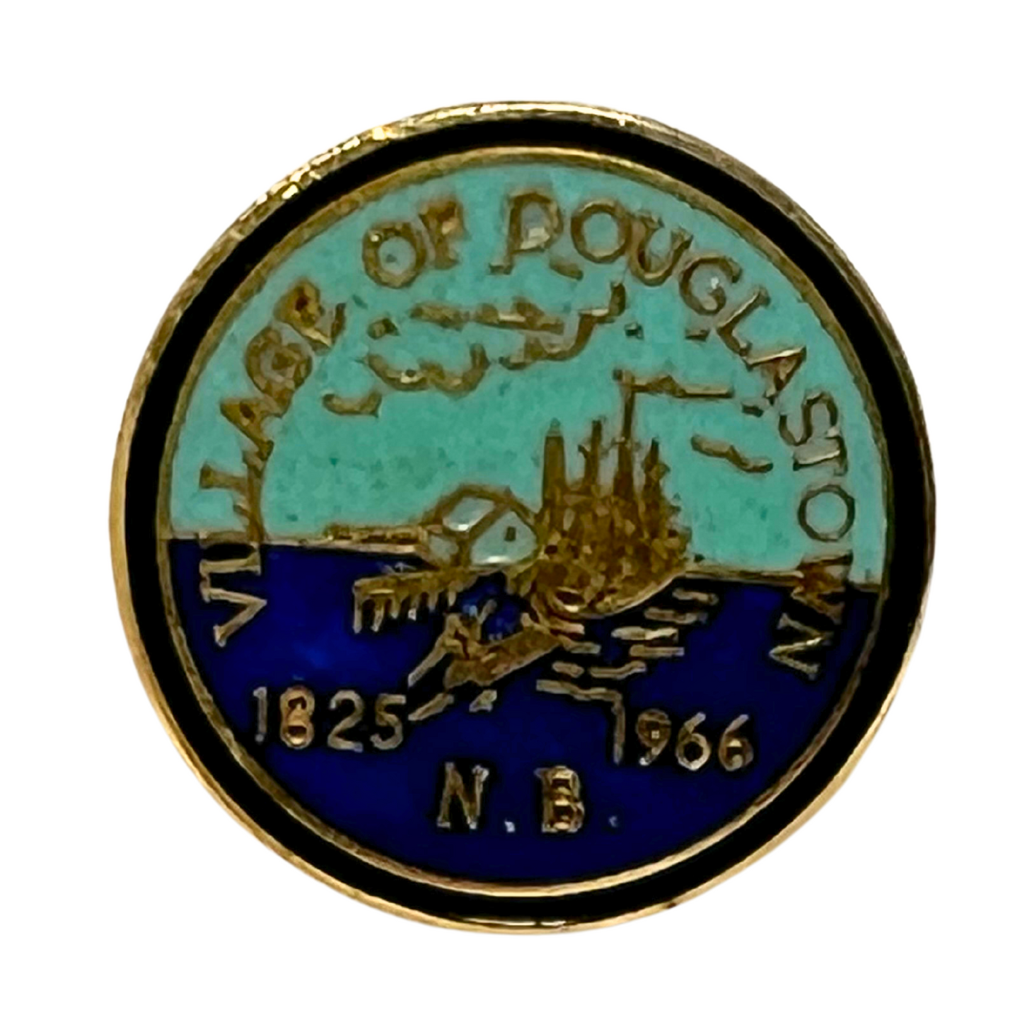 Village of Douglastown New Brunswick Souvenir Cities & States Lapel Pin SP3