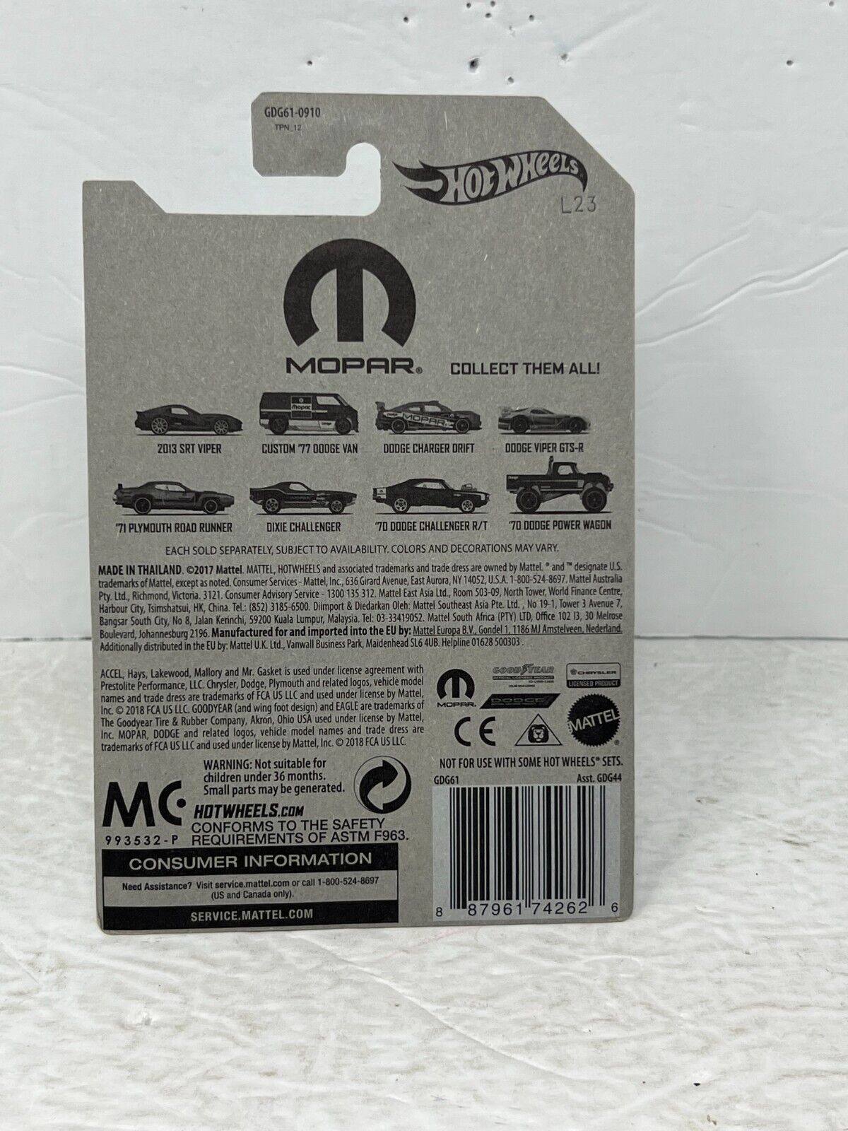 Hot Wheels Mopar 1970 Dodge Power Wagon Truck 1:64 Diecast