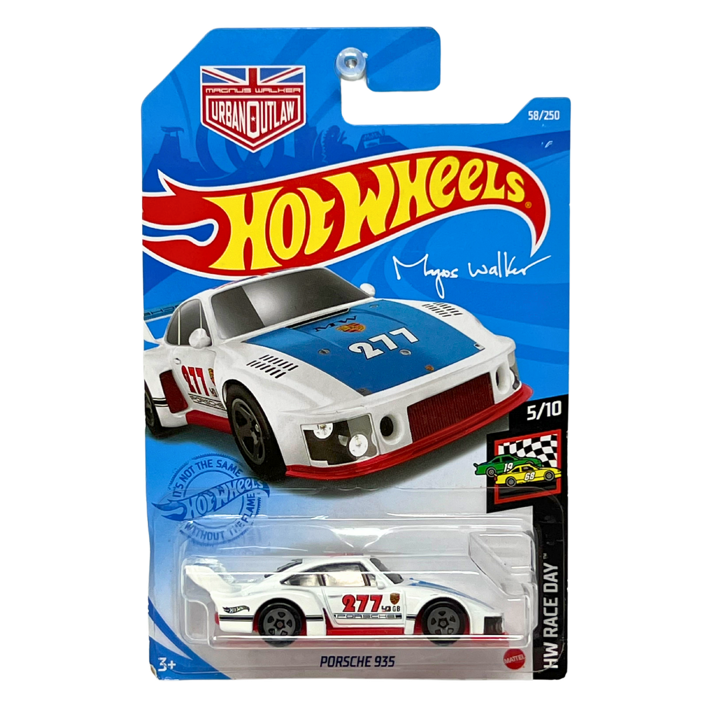 Hot Wheels HW Race Day Porsche 935 White European Car 1:64 Diecast V2