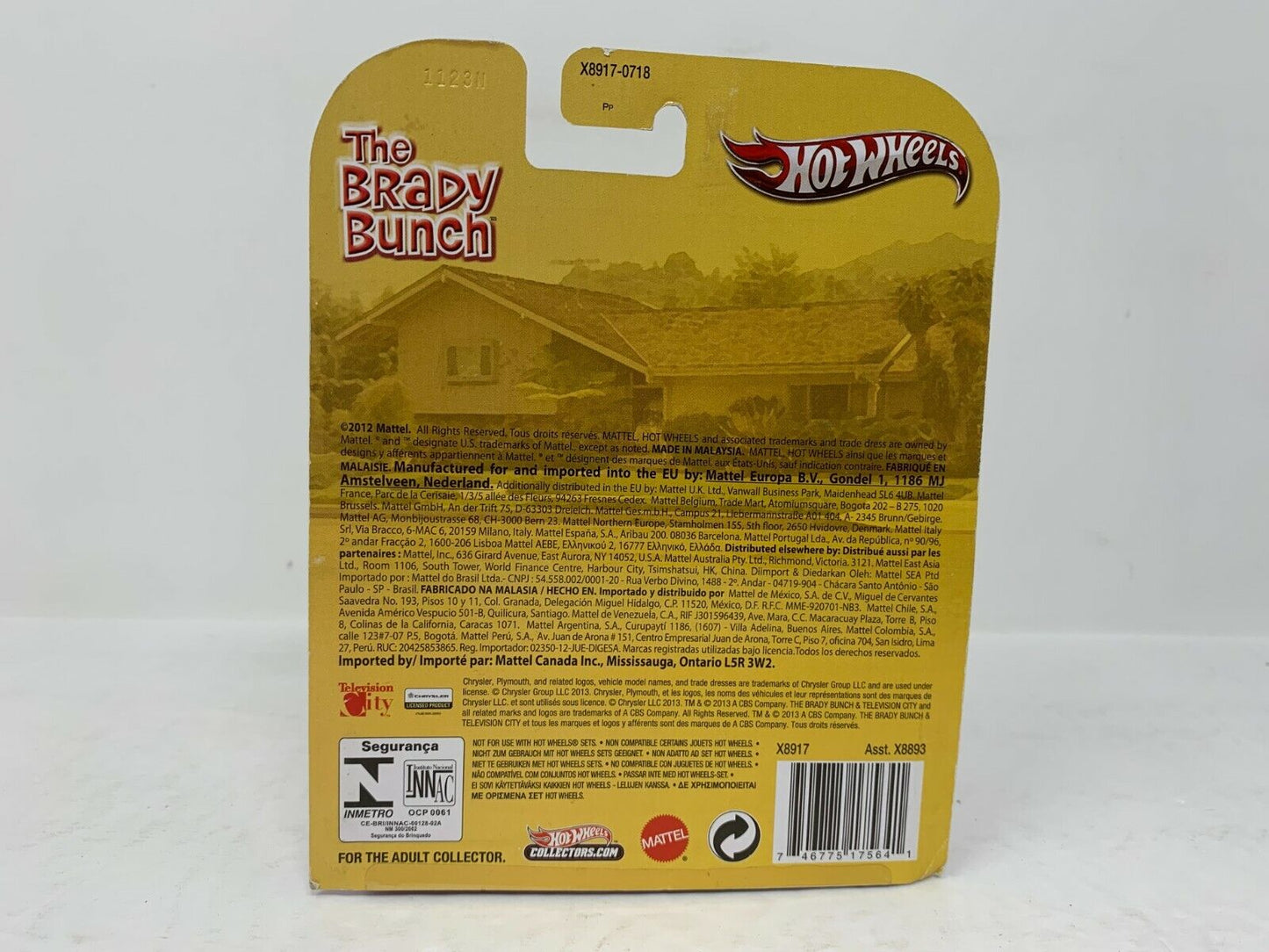 Hot Wheels Retro Entertainment Brady Bunch '71 Plymouth Satellite POP Culture 1:64 Diecast