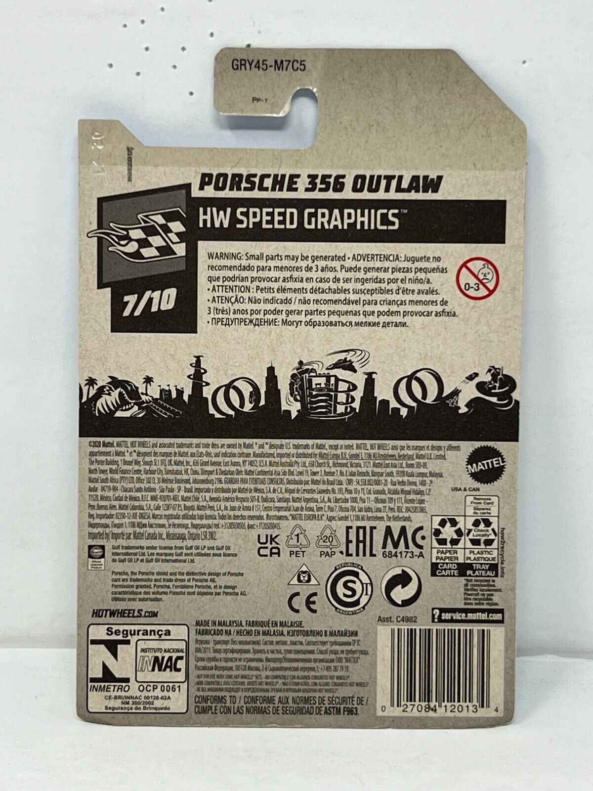 Hot Wheels HW Speed Graphics Porsche 356 Outlaw European Car 1:64 Diecast