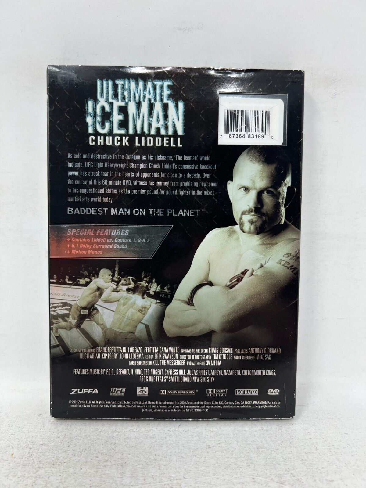 UFC The Ultimate Iceman Chuck Liddell (DVD) Baddest Man on the Planet