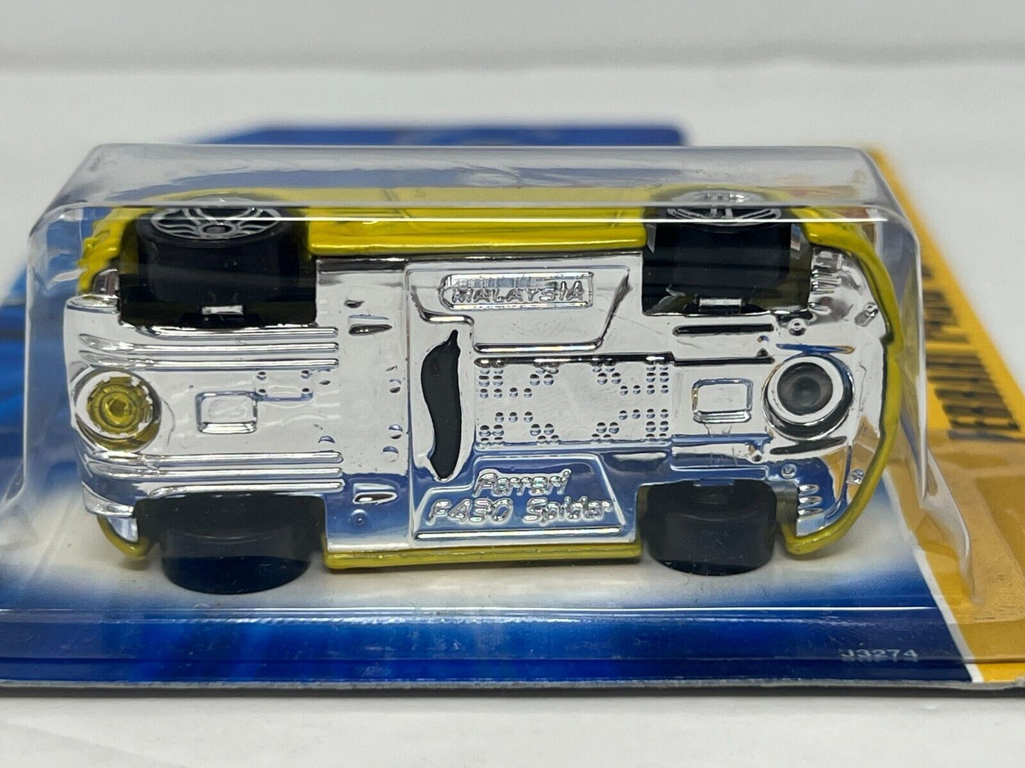 Hot Wheels Ferrari F430 Spider Yellow European Car 1:64 Diecast V3