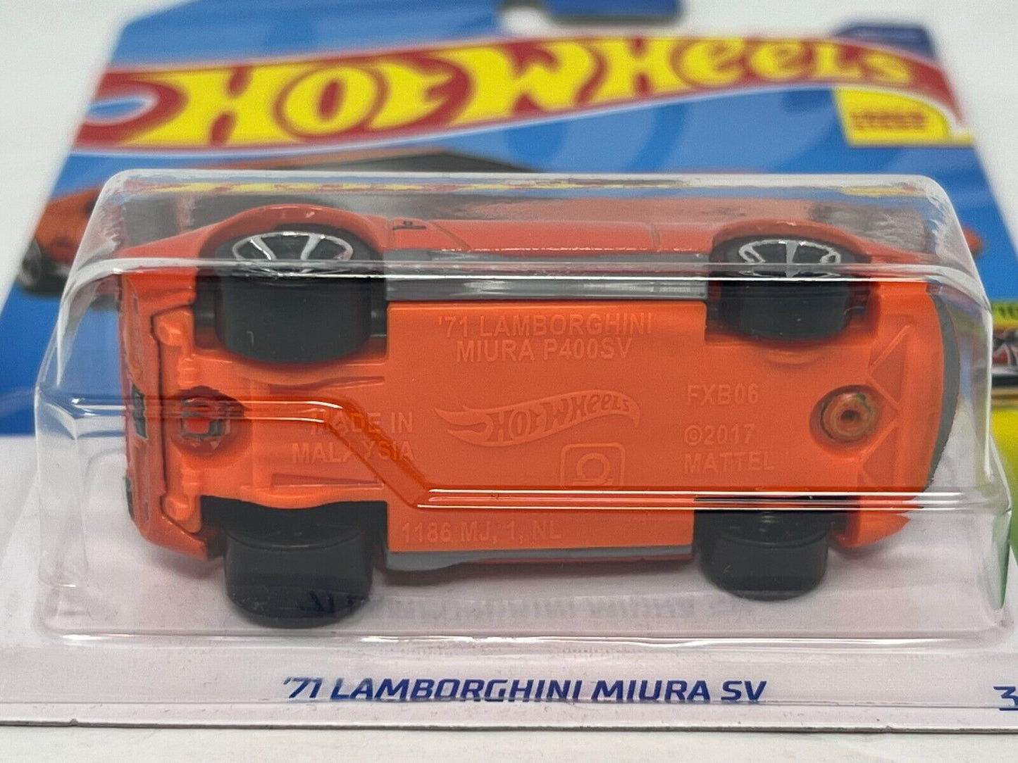Hot Wheels HW Exotics 1971 Lamborghini Miura SV European Car 1:64 Diecast Orange