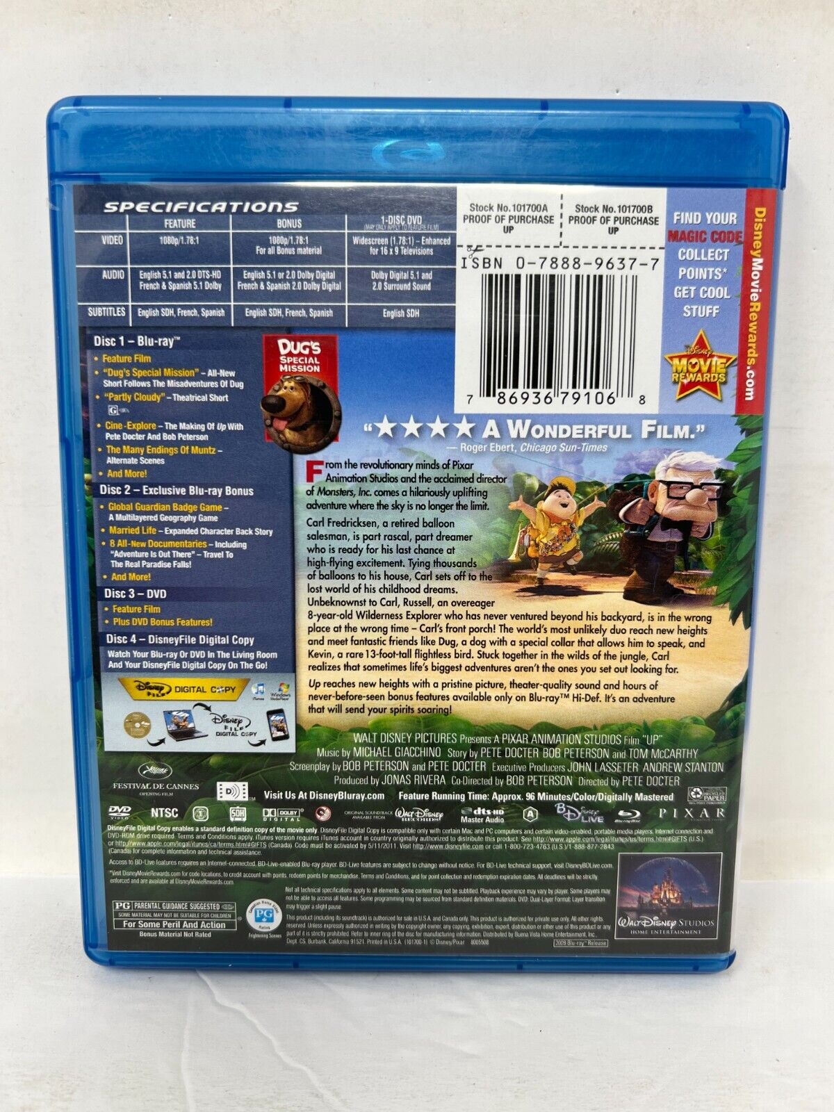 Disney Pixar Up (Blu-ray) Good Condition!!!