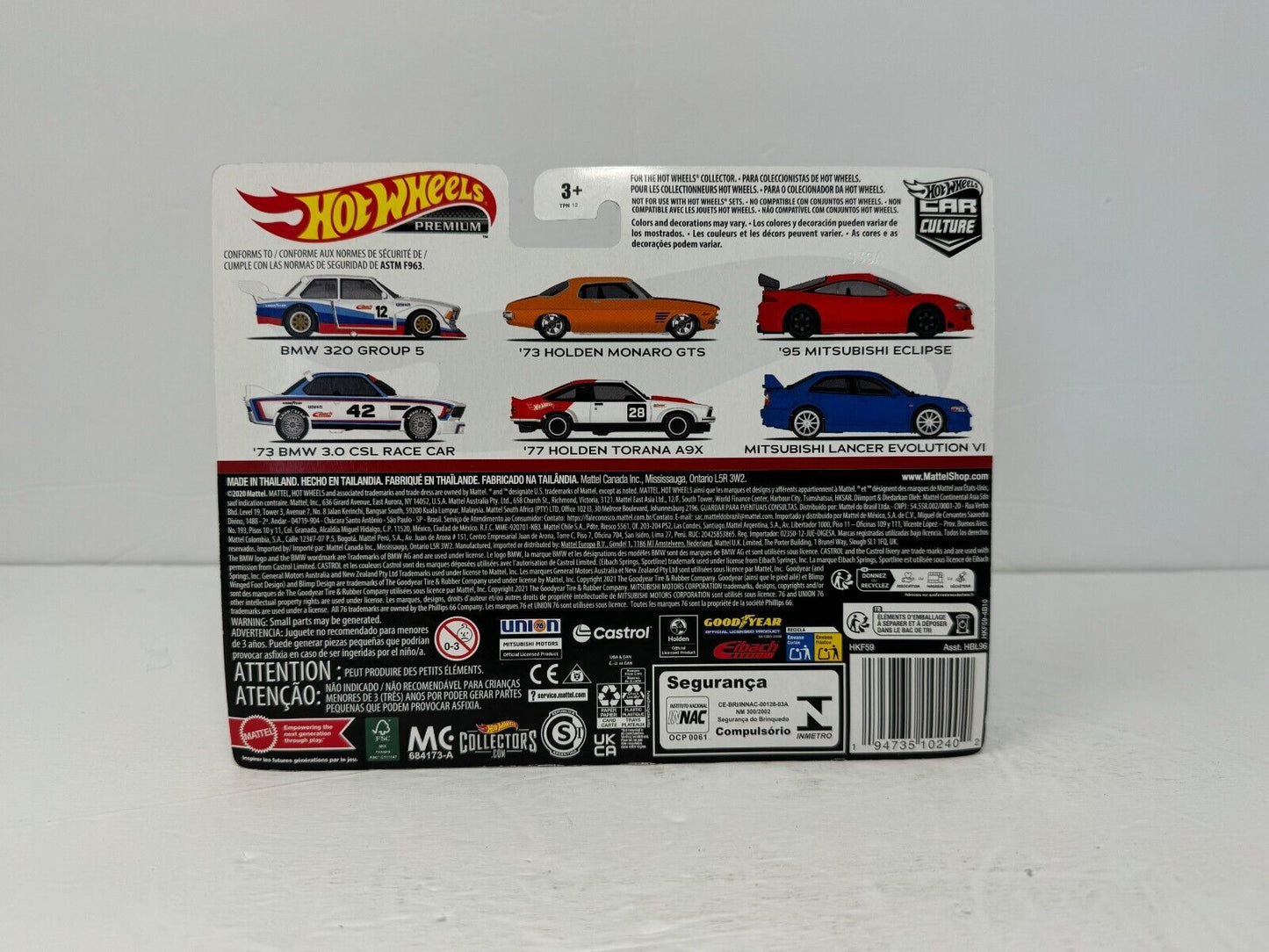 Hot Wheels Premium Mitsubishi Lancer Evolution VI & 1995 Eclipse Car Culture 1:64 Diecast