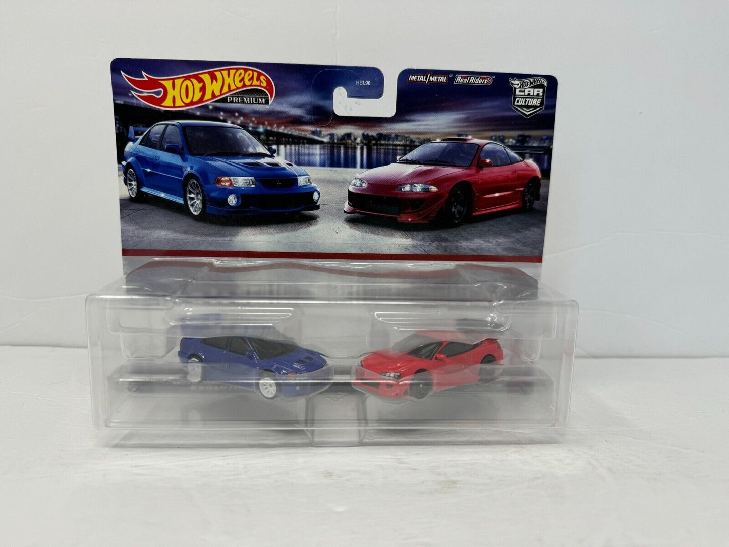 Hot Wheels Premium Mitsubishi Lancer Evolution VI & 1995 Eclipse Car Culture 1:64 Diecast