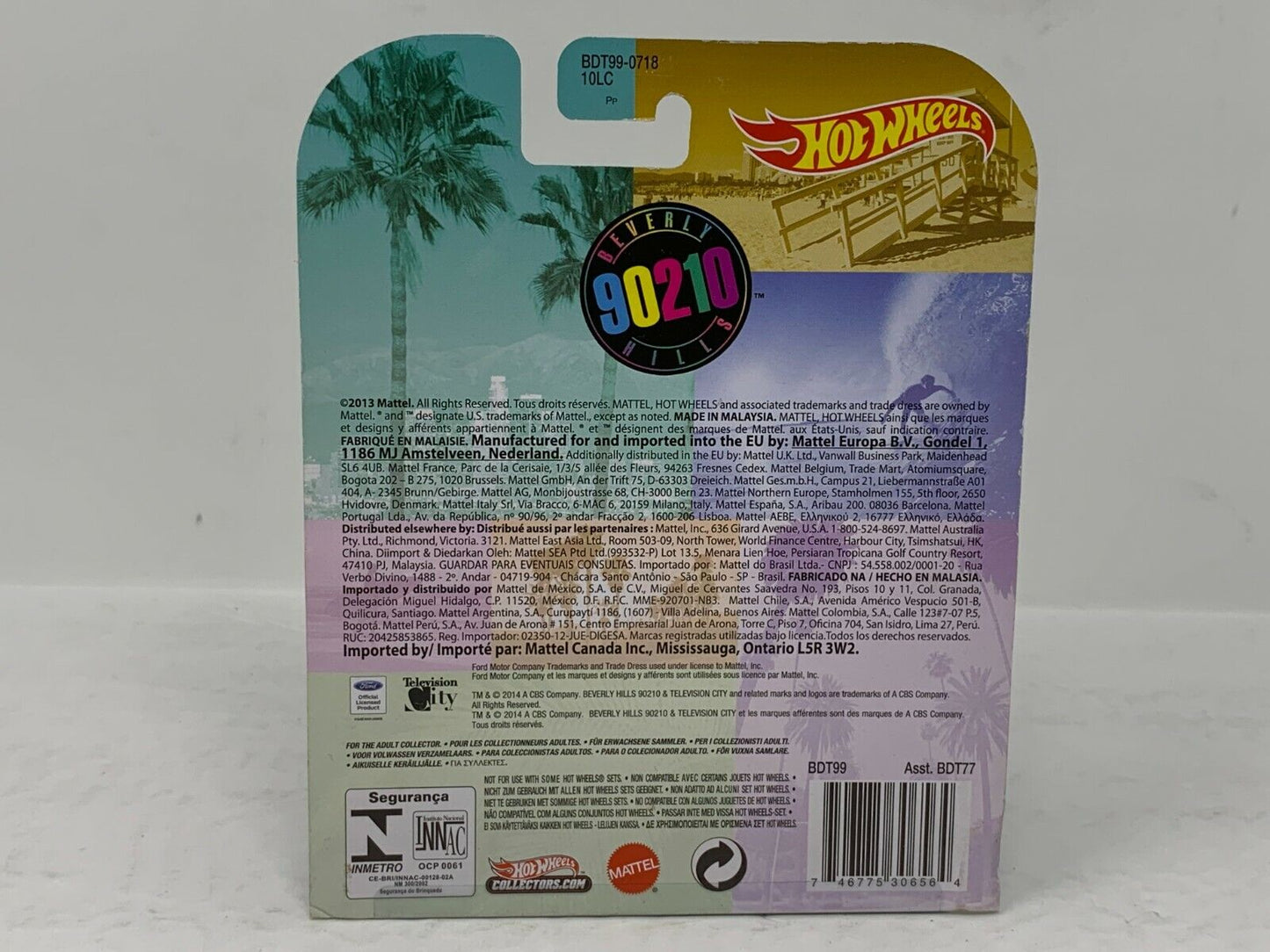 Hot Wheels Retro Entertainment Beverly Hills 90210 '65 Mustang POP Culture 1:64 Diecast