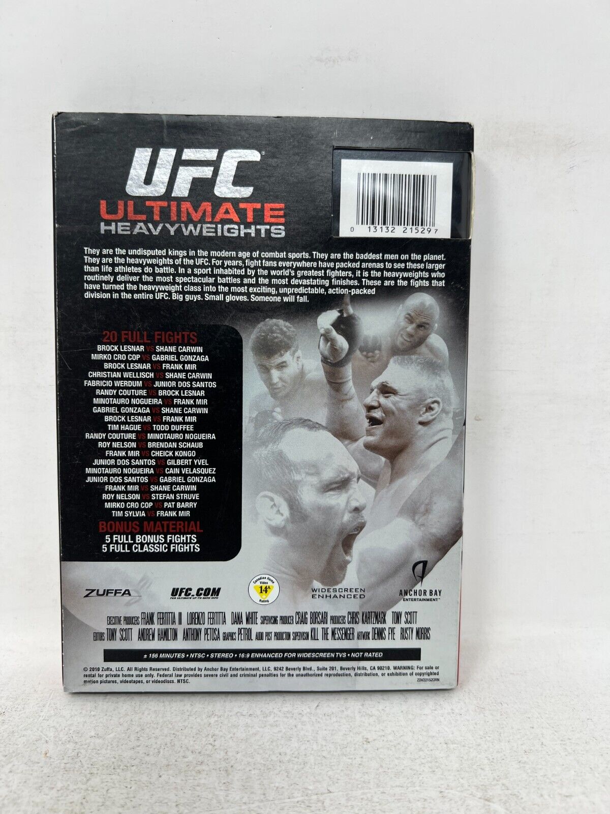UFC Ultimate Heavyweights 30 Full Length Fights (DVD) Good Condition!!