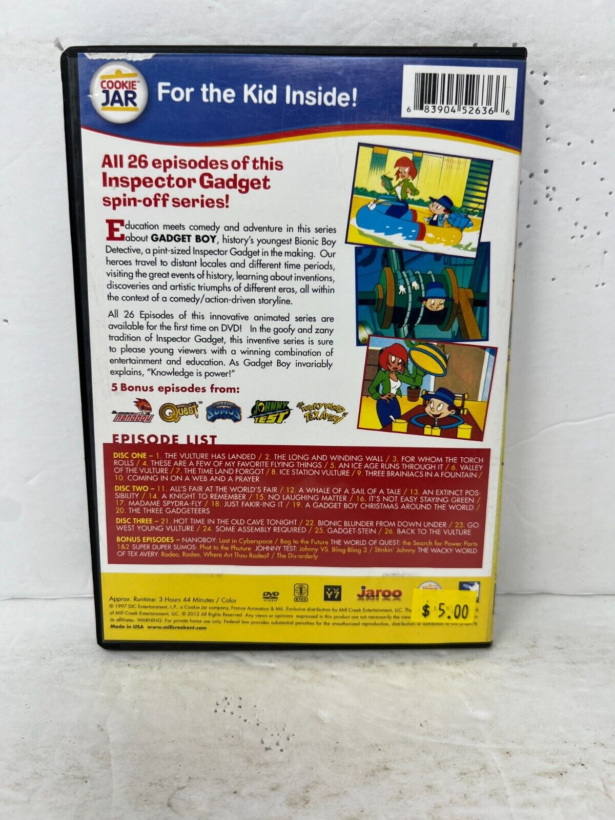 Gadget Boy's Adventures in History (DVD) TV Series Boxset Good Condition!!!