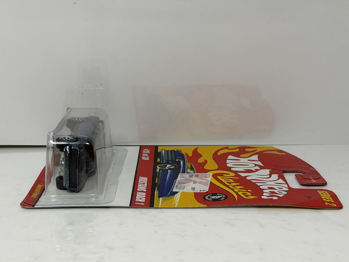 Hot Wheels Classics Series 2 Mustang Mach 1 Spectraflame 1:64 Diecast Steel Blue