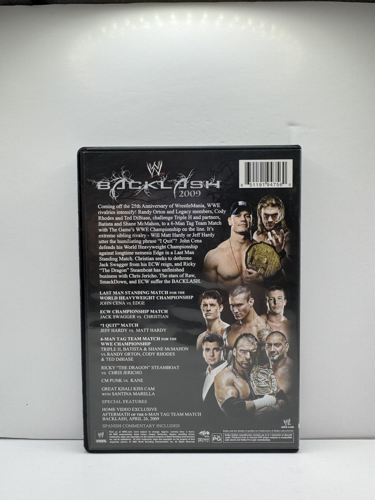 WWE Backlash 2009 (DVD) WWE Wrestling