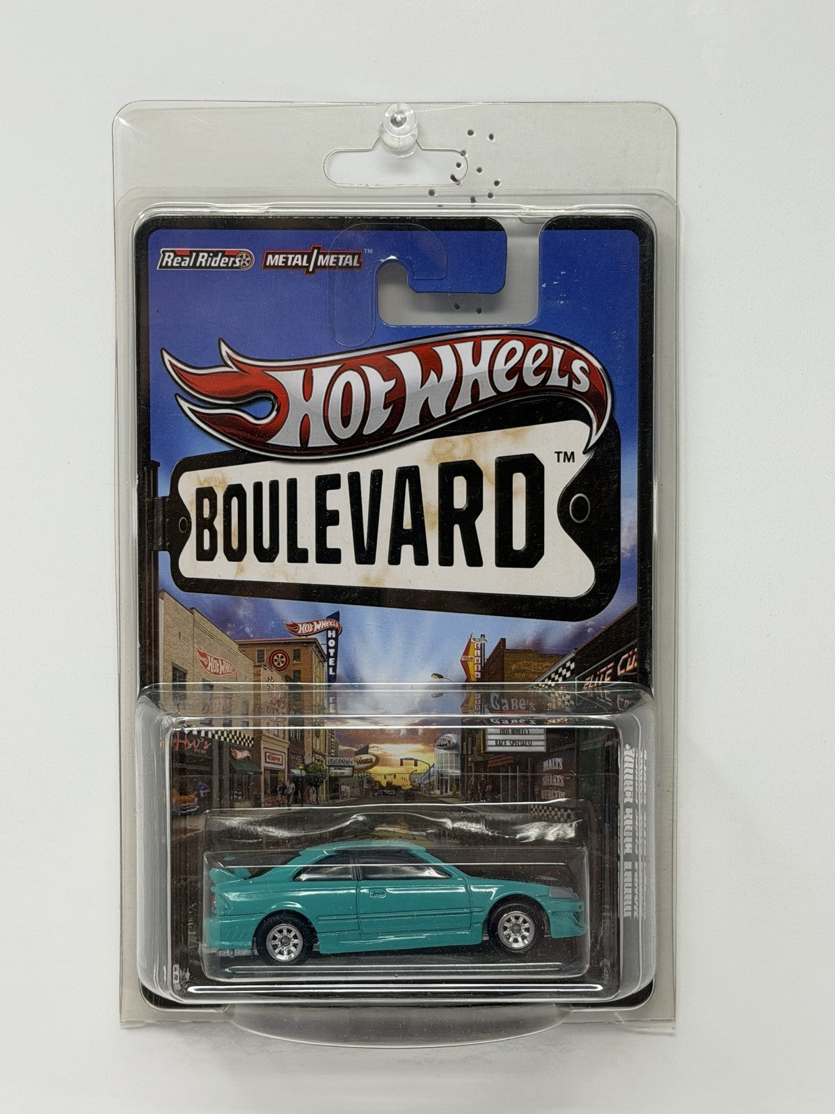 Hot Wheels Boulevard Honda Civic Coupe 1:64 Diecast Real Riders Aqua