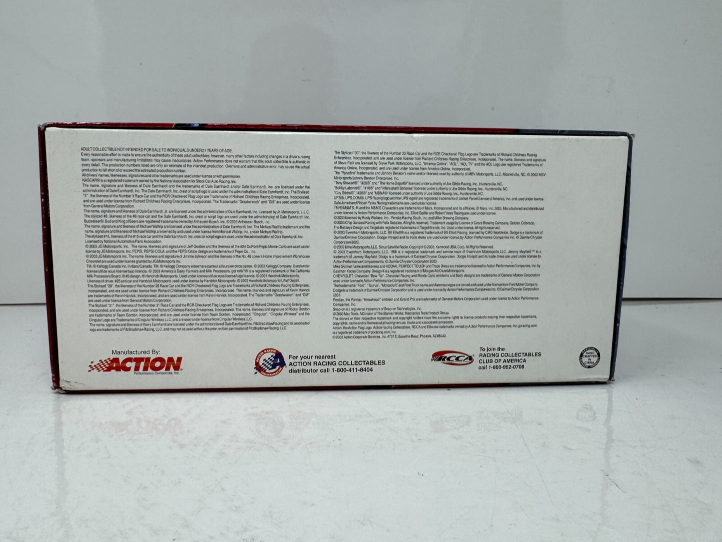 Action Nascar #3 Dale Earnhardt Sr The Victory Lap 7x Champion 2003 1:24 Diecast