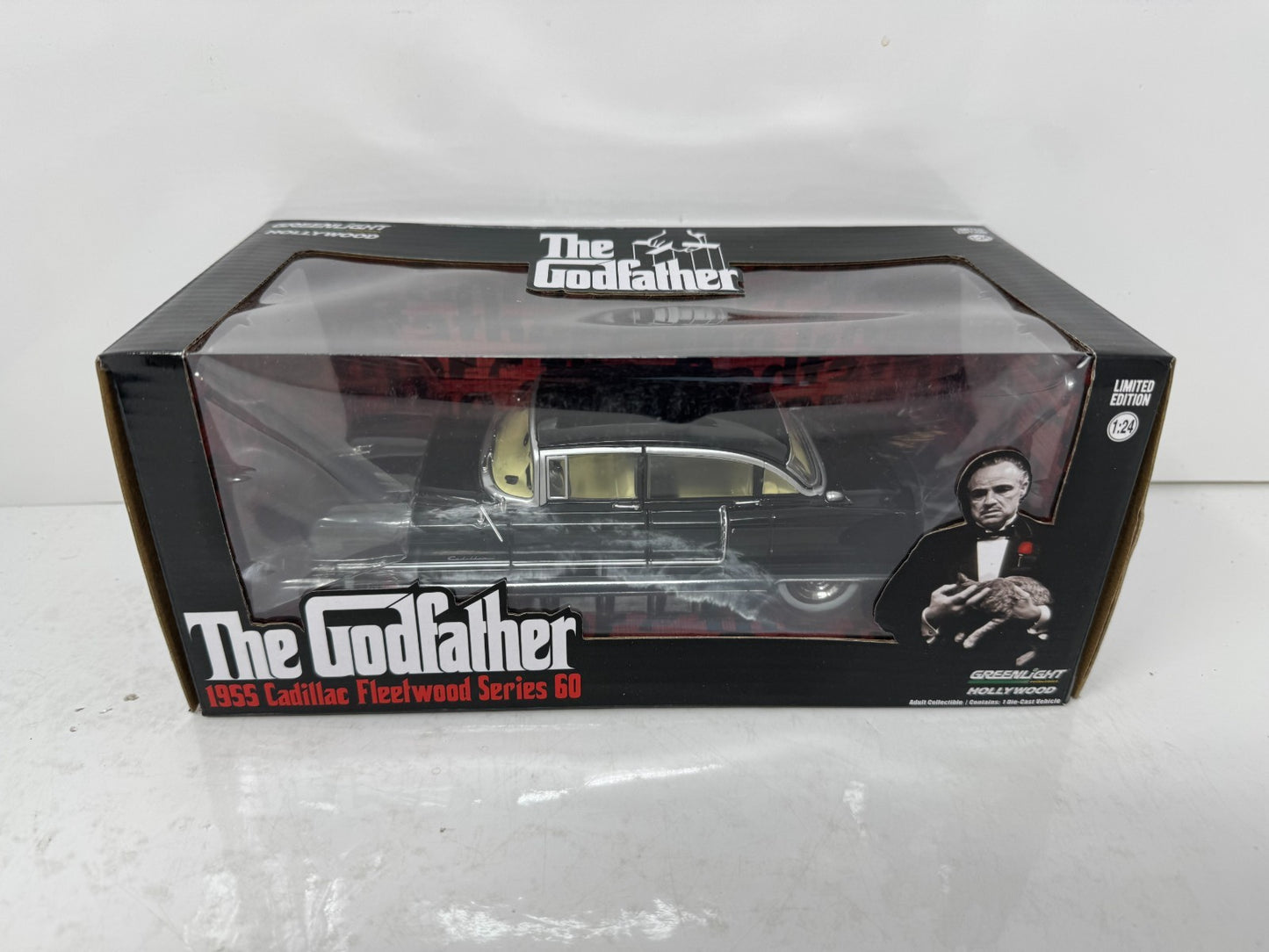 Greenlight Hollywood The Godfather 1955 Cadillac Fleetwood 1:24 Diecast