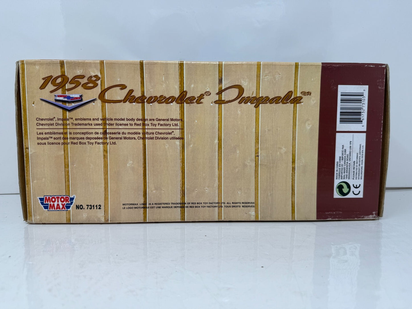 Motormax 1958 Chevrolet Impala Cay Corol Metallic 1:18 Diecast