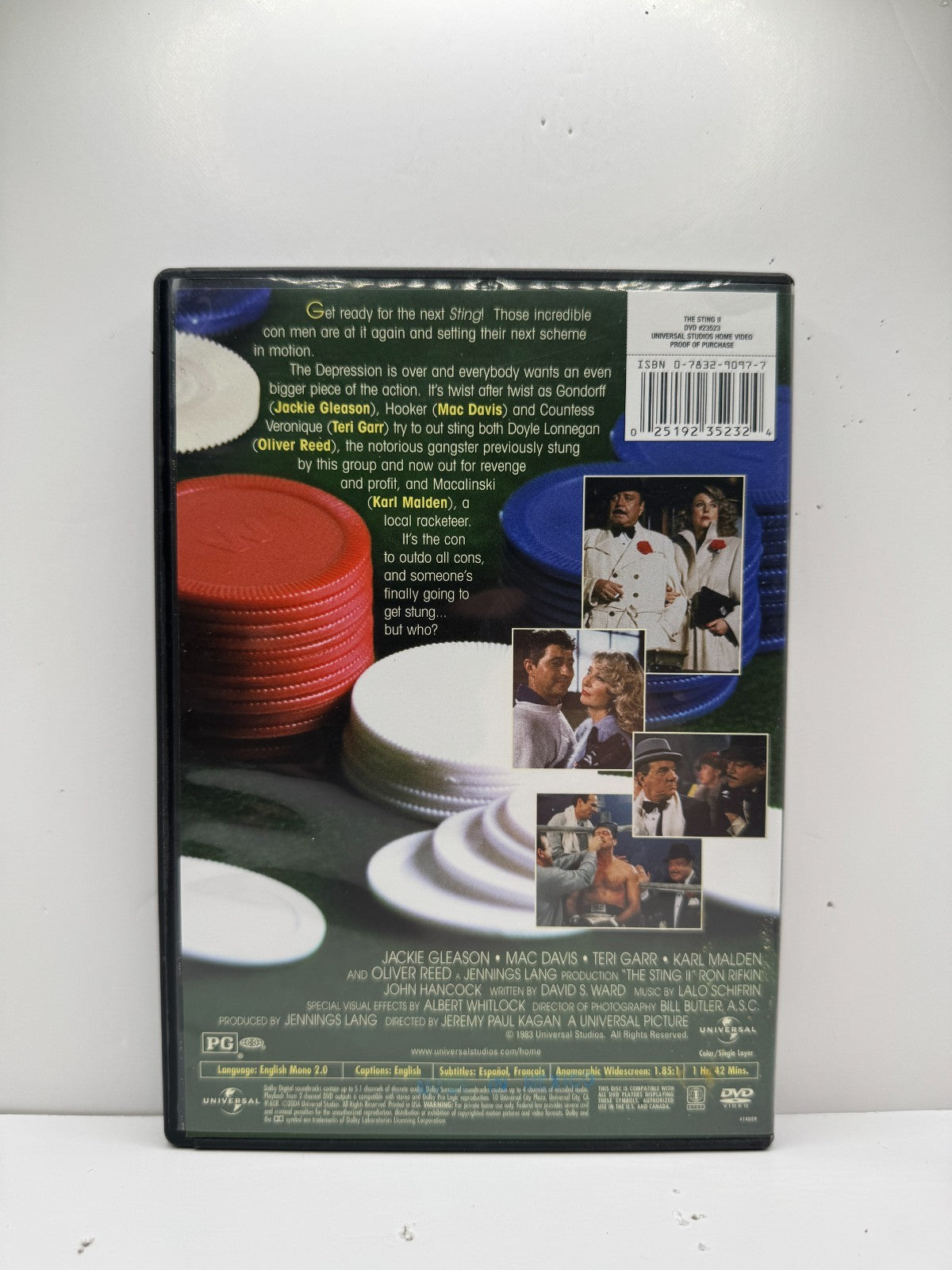 The Sting II (DVD) Jackie Gleason Crime Comedy