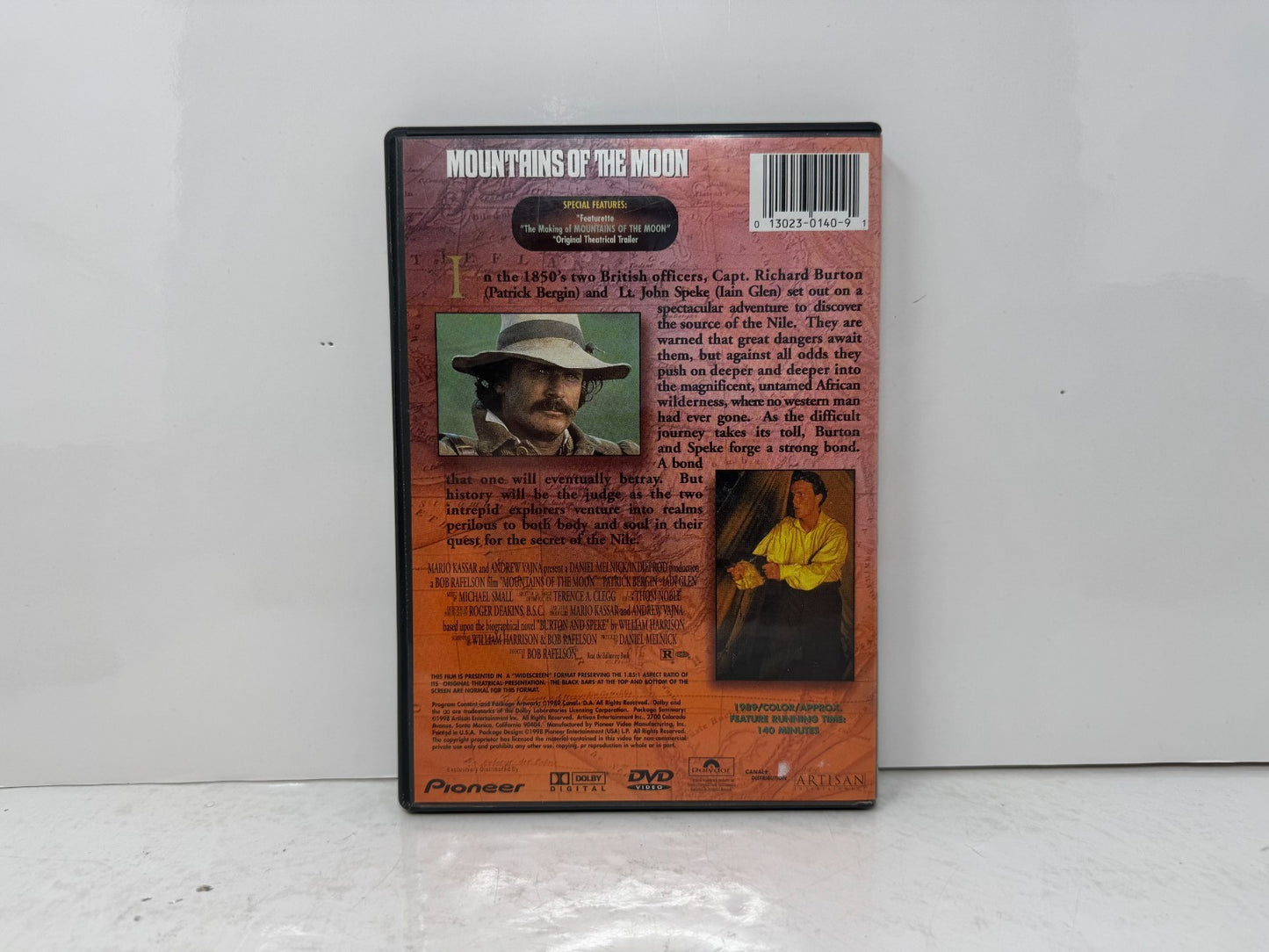 Mountains of the Moon (DVD) Advenure Good Condition!!!