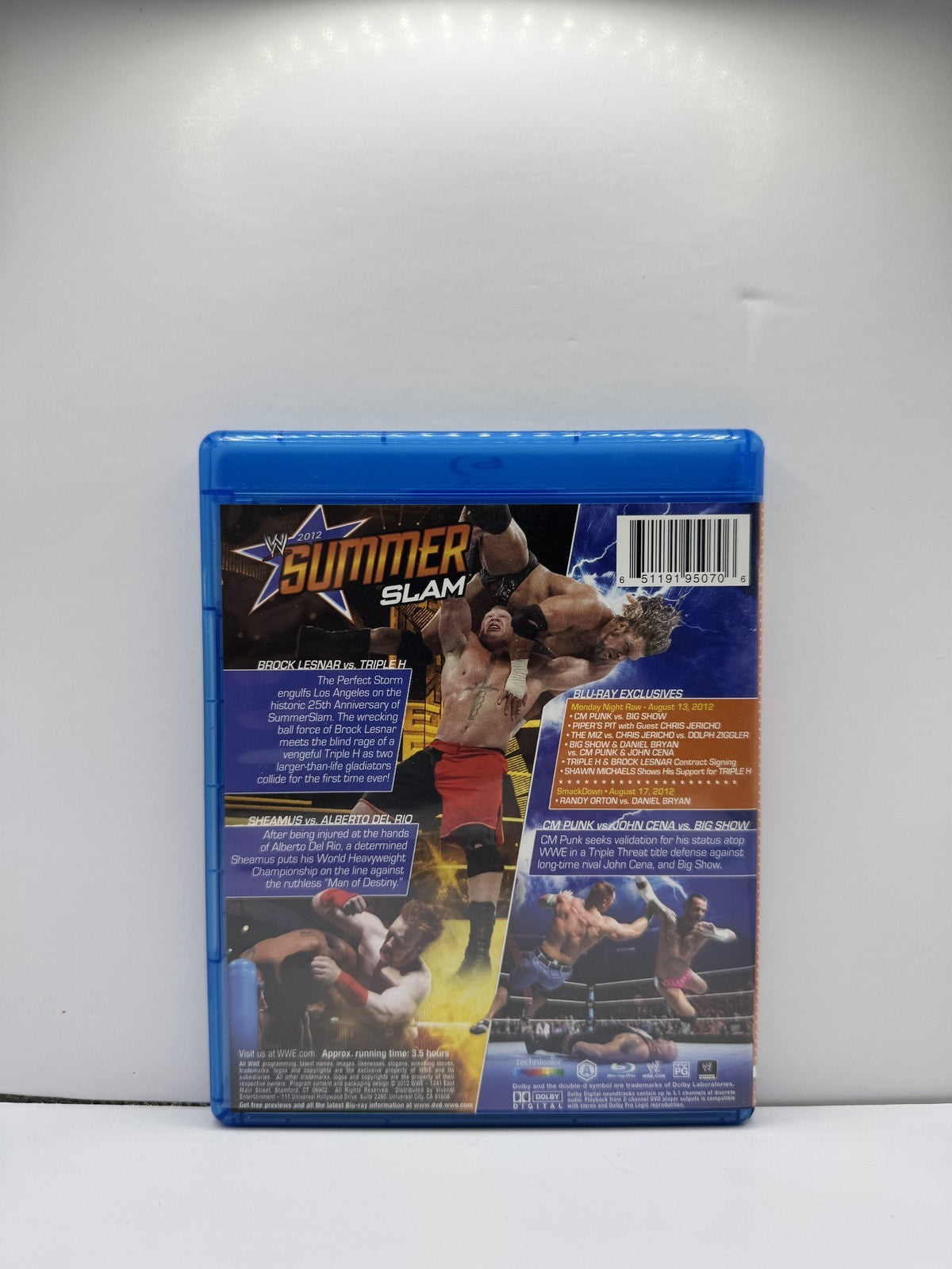 SummerSlam 2012 (Blu-ray) WWE Wrestling